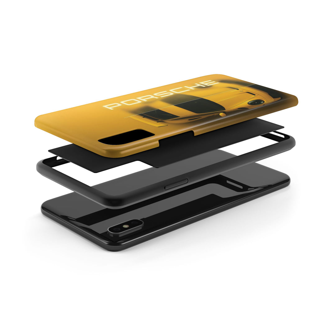 Stylish Car Lover's Phone Case, Durable Tough Phone Case, Gift for Car Enthusiasts, Porsche Design Case, Unique Auto Accessory