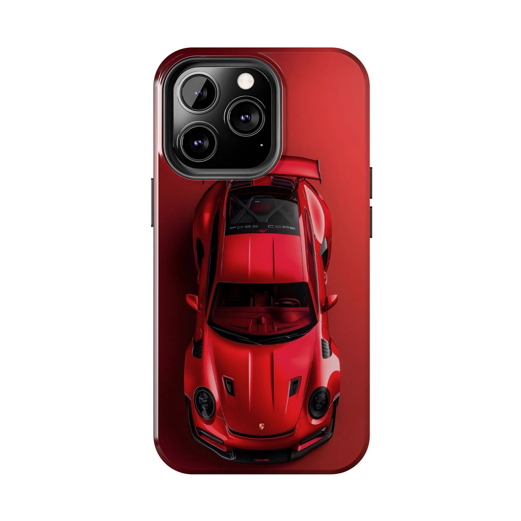 Sleek Sports Car Phone Cases for Automotive Enthusiasts, Durable Phone Covers, Car Lover Gifts, Stylish Tech Accessories, Red Racing Design