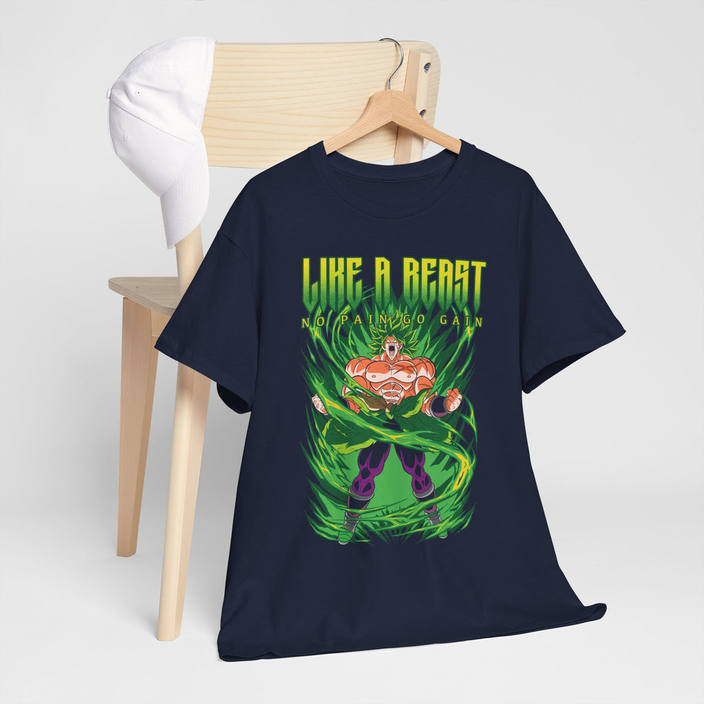 Like a Beast Tee — Dragon Power Anime Graphic T-Shirt