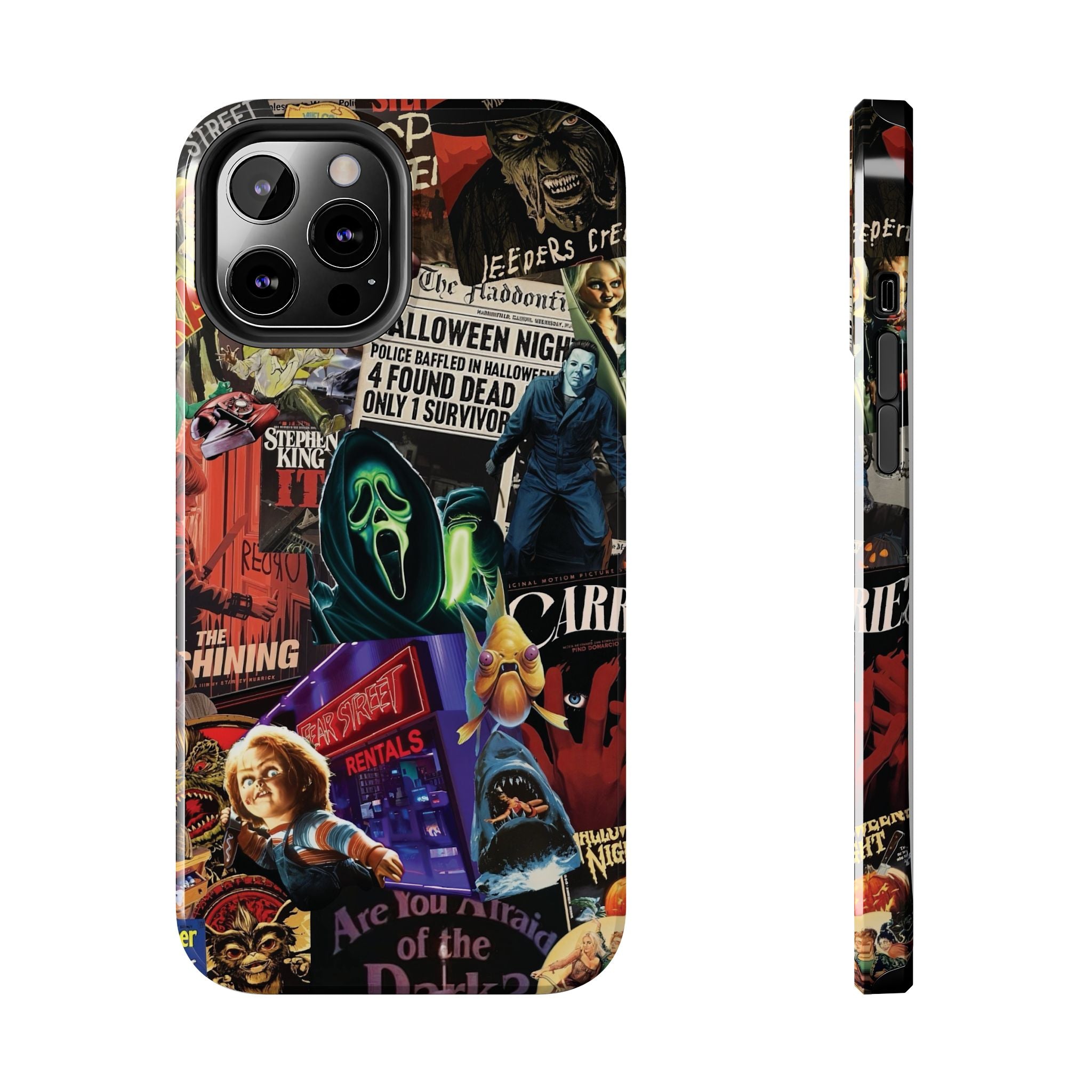 Spooky Horror Movie Phone Case | Tough Phone Cases for Horror Lovers, Halloween Gifts, Unique Accessories, Movie Night Essentials, [...]