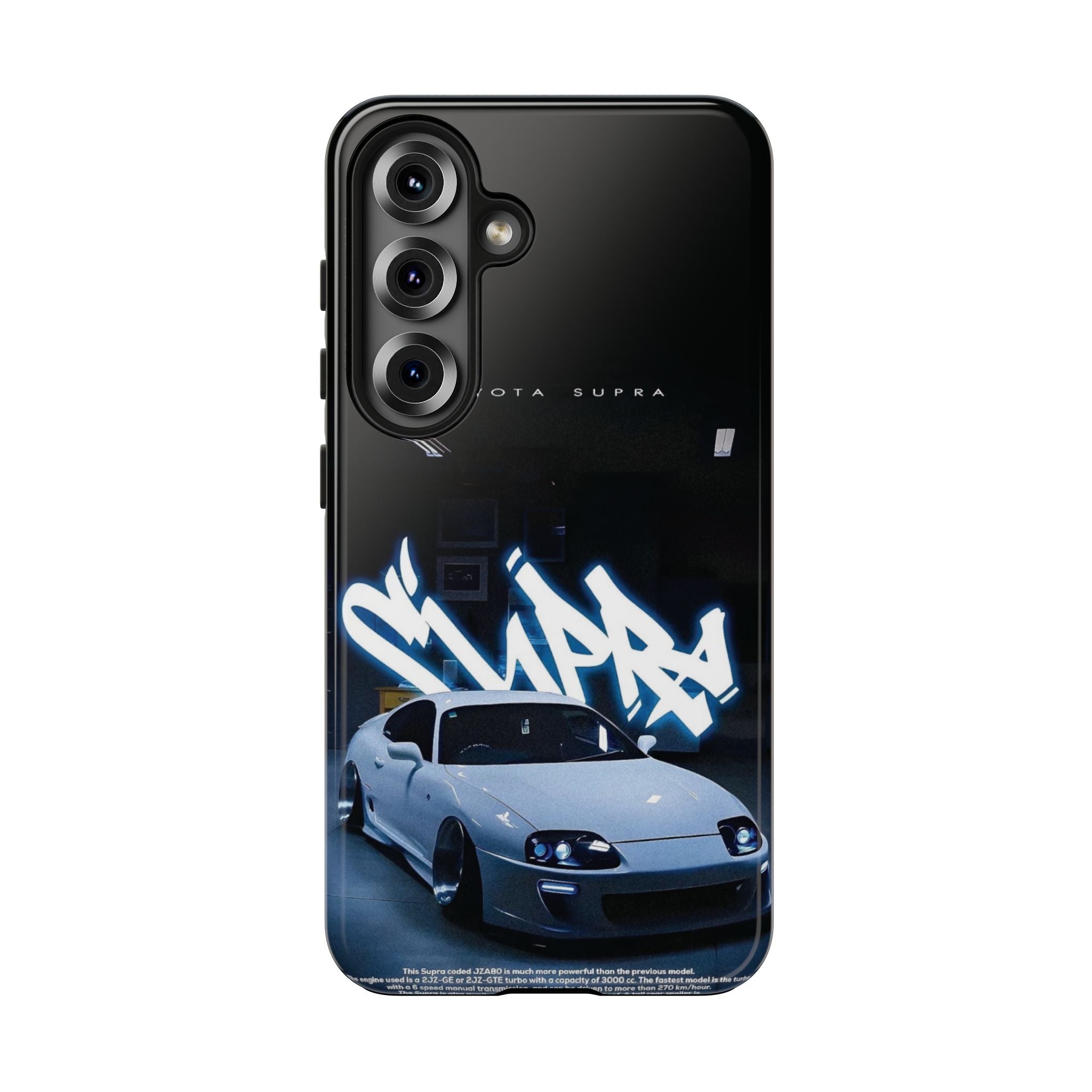 Toyota Supra Graffiti Phone Case - Tough & Stylish Protection for Car Enthusiasts