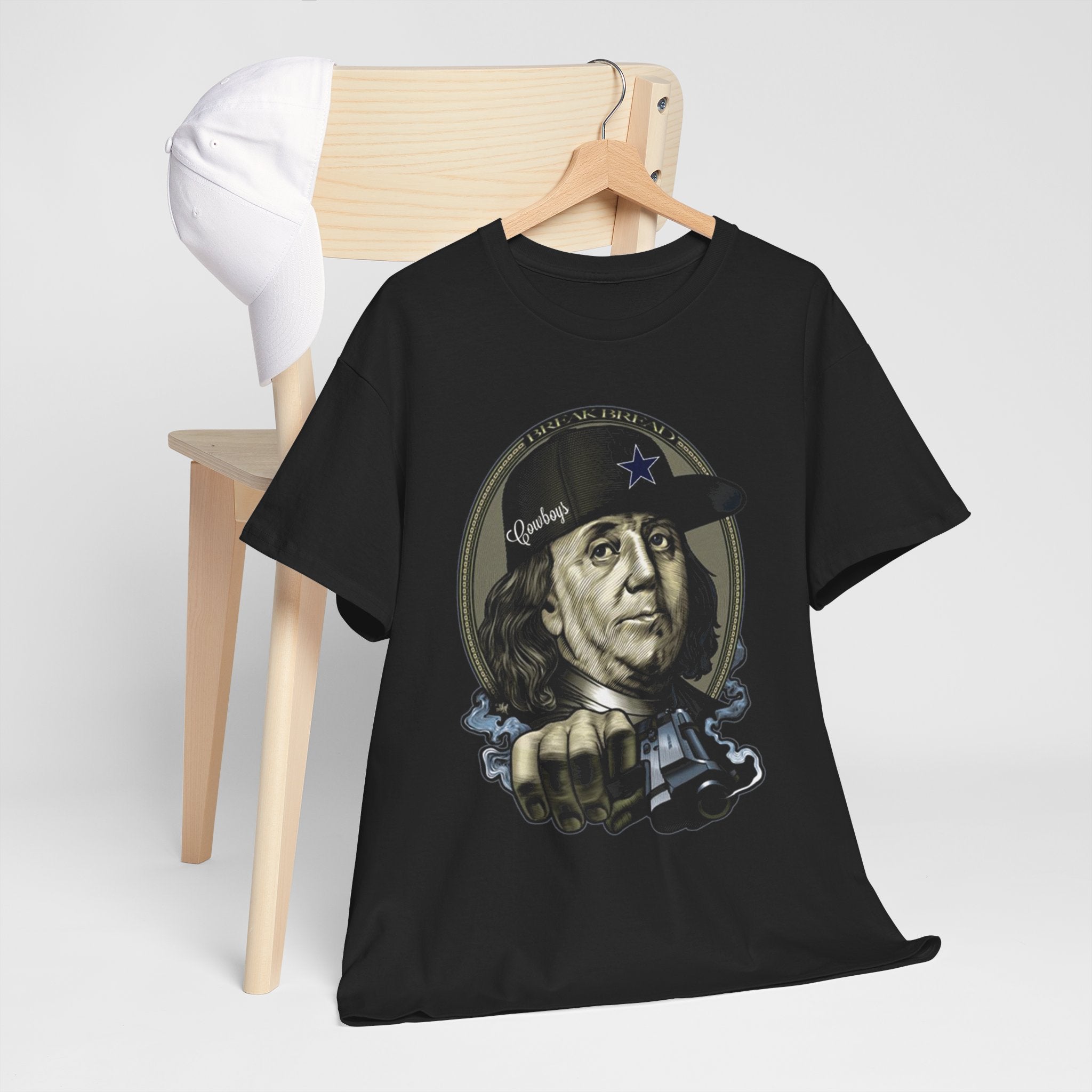 Streetwear Benjamin Franklin Tee, Funny Graphic Tee, Unisex Funny T-Shirt, Hip Hop Style Shirt, Vintage Design T-Shirt