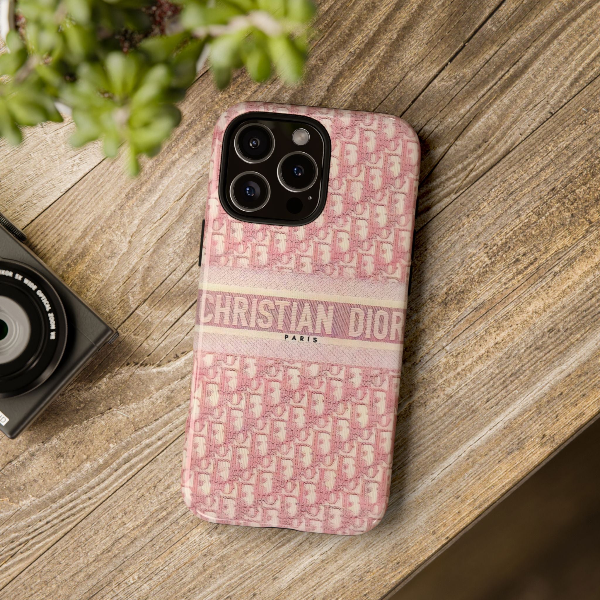 Christian Dior Pink Monogram Phone Case