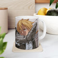 Anime Character Battle Ceramic Mug — Stylish 11oz & 15oz Coffee Cup