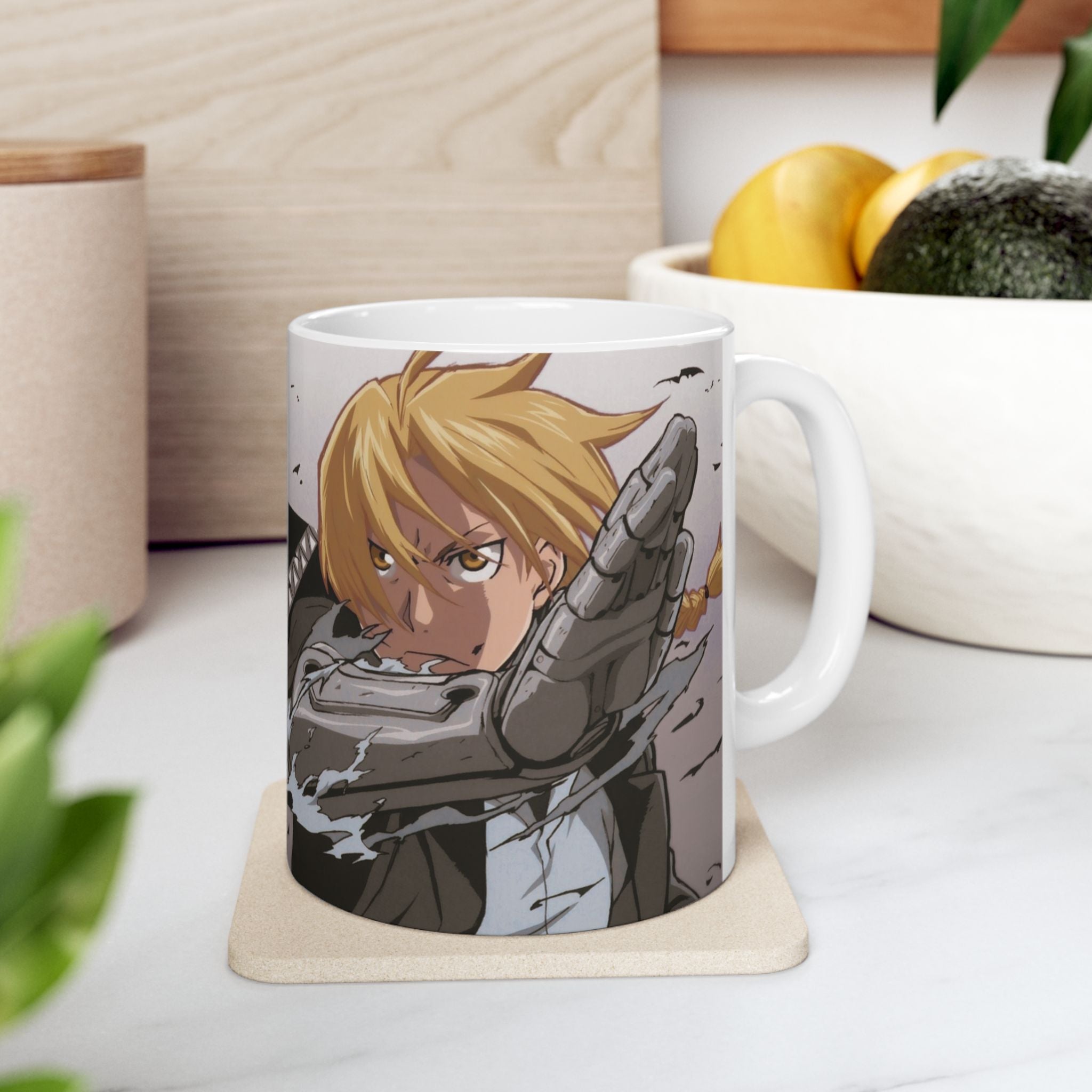 Anime Character Battle Ceramic Mug — Stylish 11oz & 15oz Coffee Cup