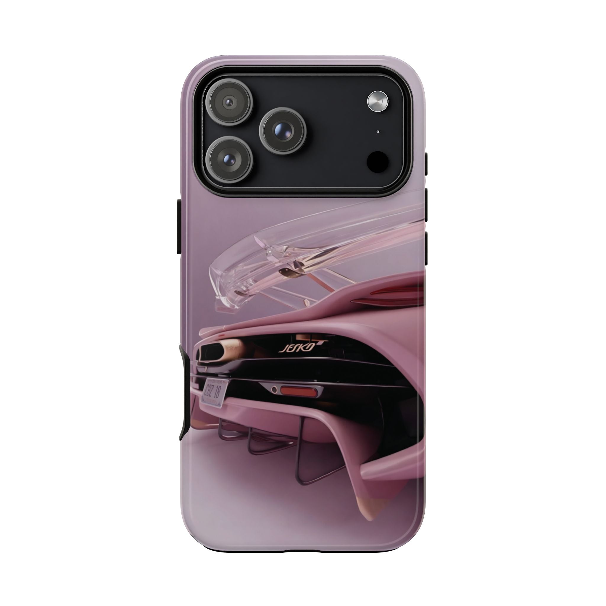 Pink Hyper Car Phone Case — Retro Automotive iPhone Cover