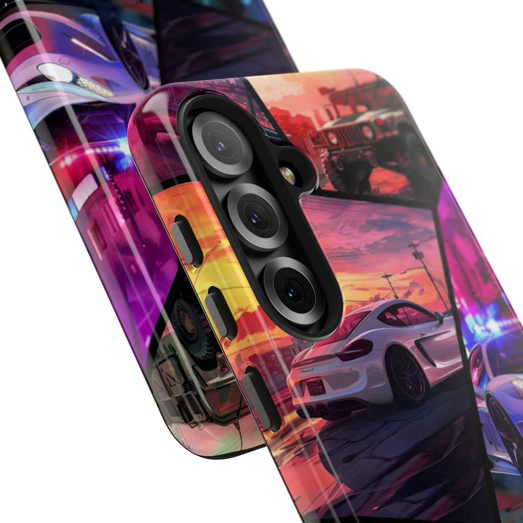 Vibrant Automotive Tough Phone Cases for Car Enthusiasts