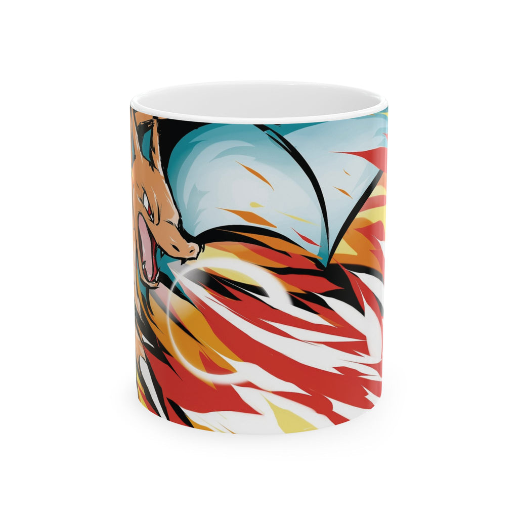 Charzard Ceramic Mug — Colorful Mythical Fantasy Coffee Cup (11oz & 15oz)