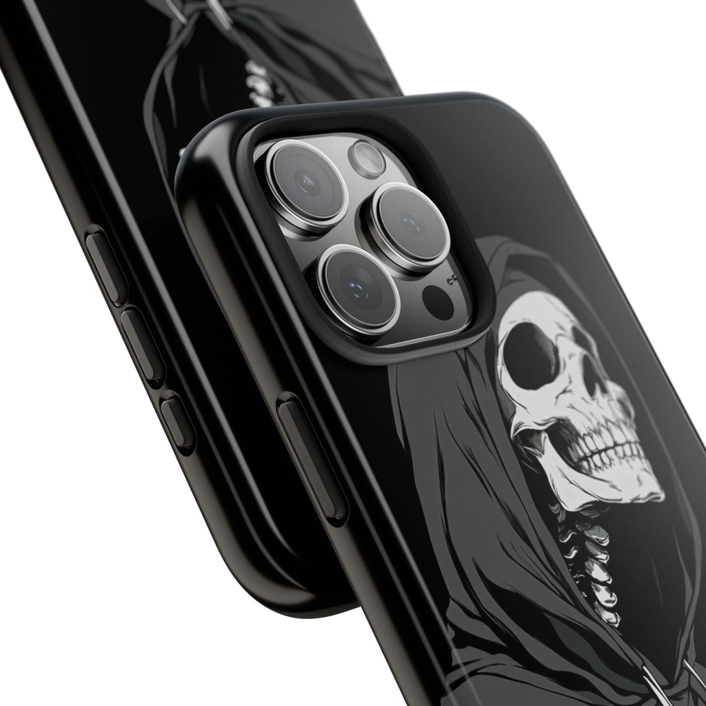Edgy Skull Phone Cases, Protective Phone Cover, Goth Aesthetic, Halloween Decor, Unique Gift