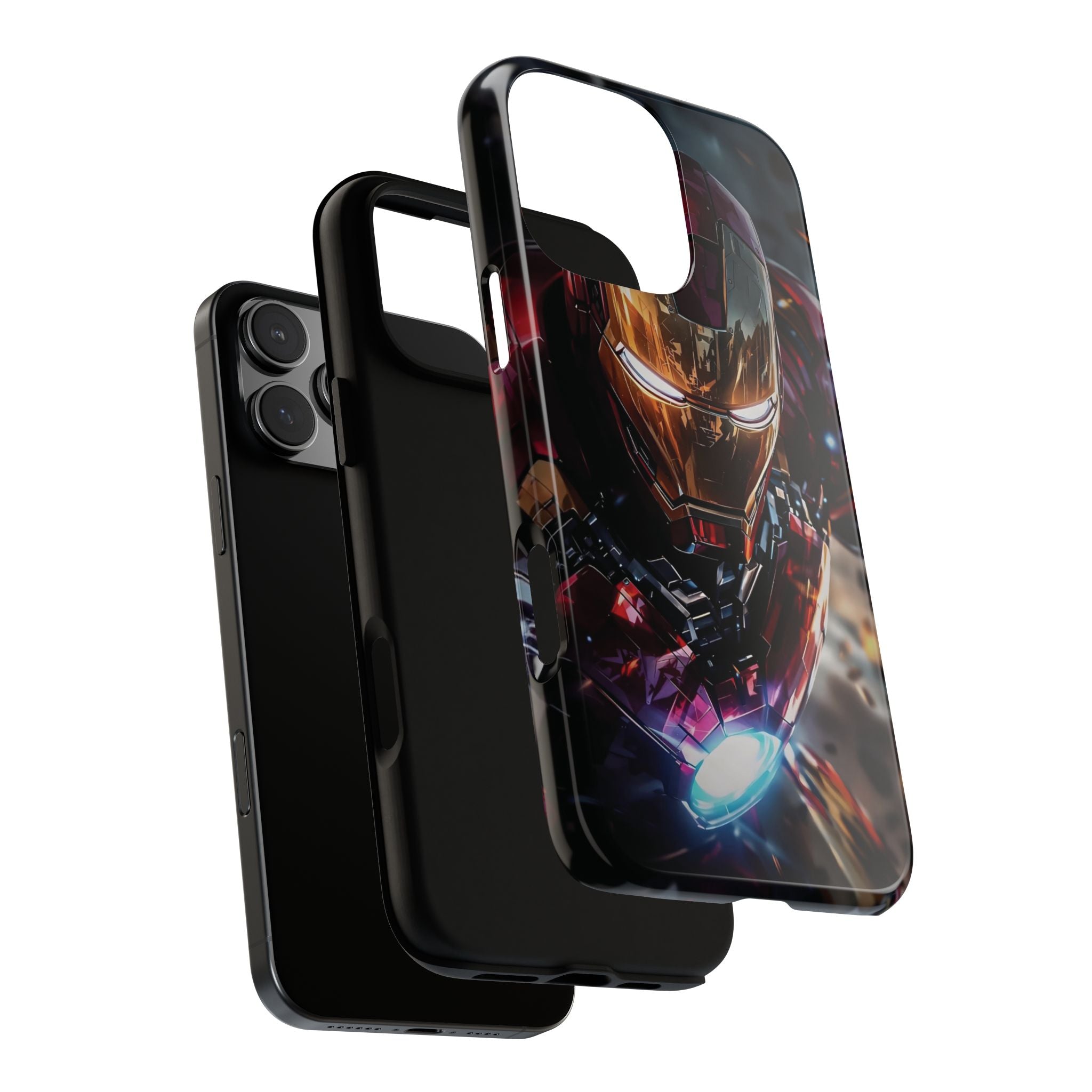 Iron Warrior Tough Phone Case — Protective Superhero Armor Design