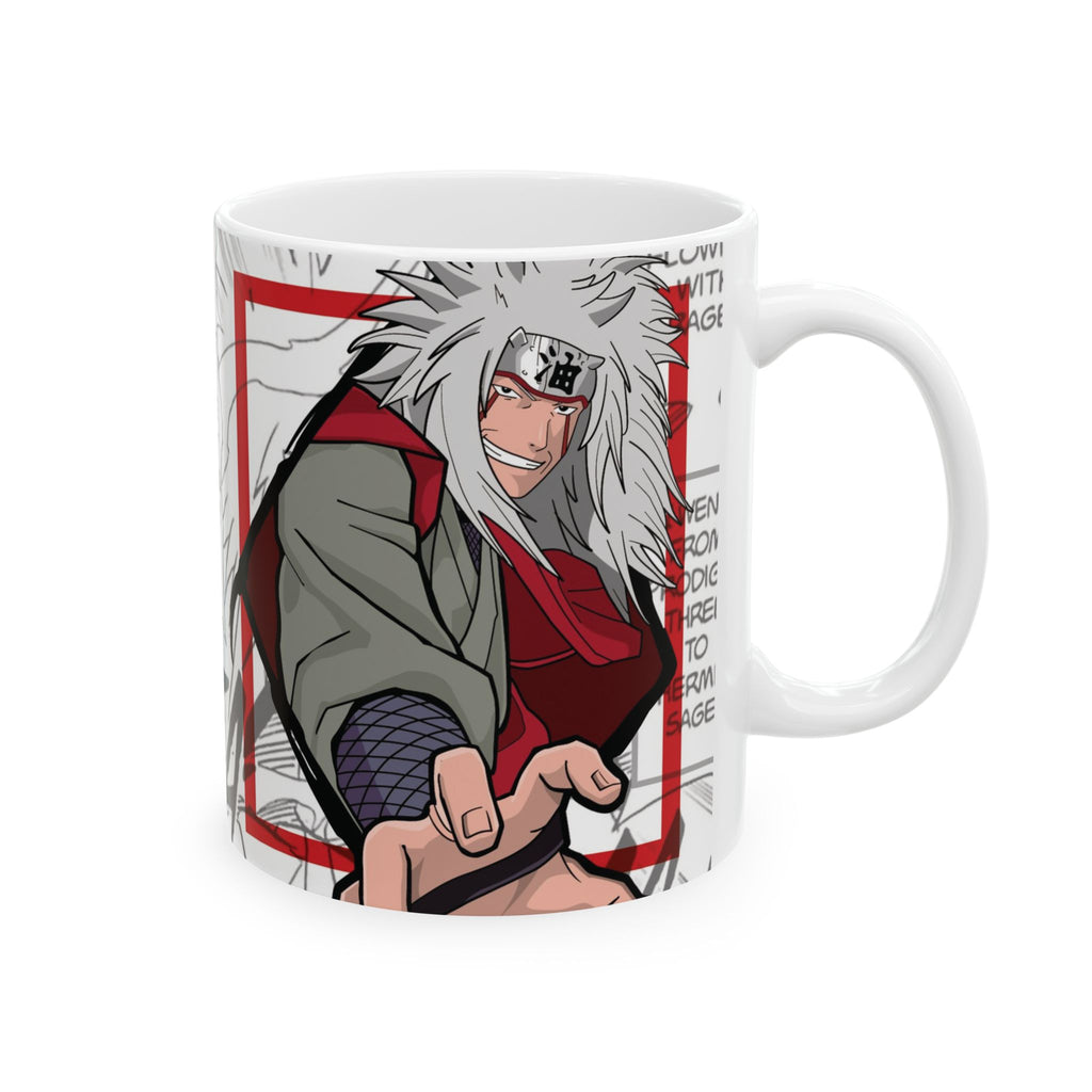 Anime Comic Panel Mug — Jiraiya 'Most Holy Hermit Sage' Design (11oz/15oz)