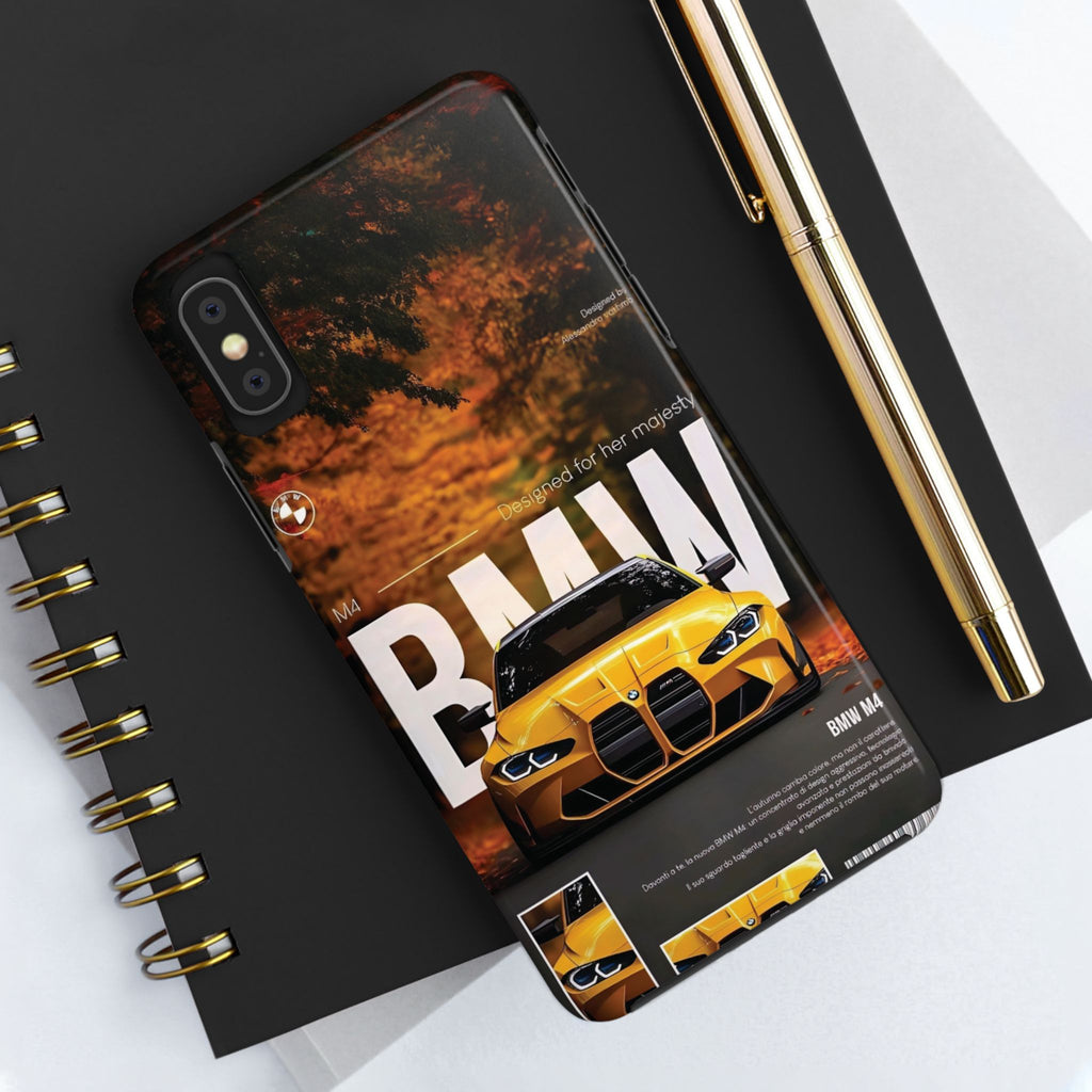BMW M4 Tough Phone Cases, Car Enthusiast Accessories, Durable Phone Covers, Unique Gifts for Him, Stylish Protection, Birthday Present