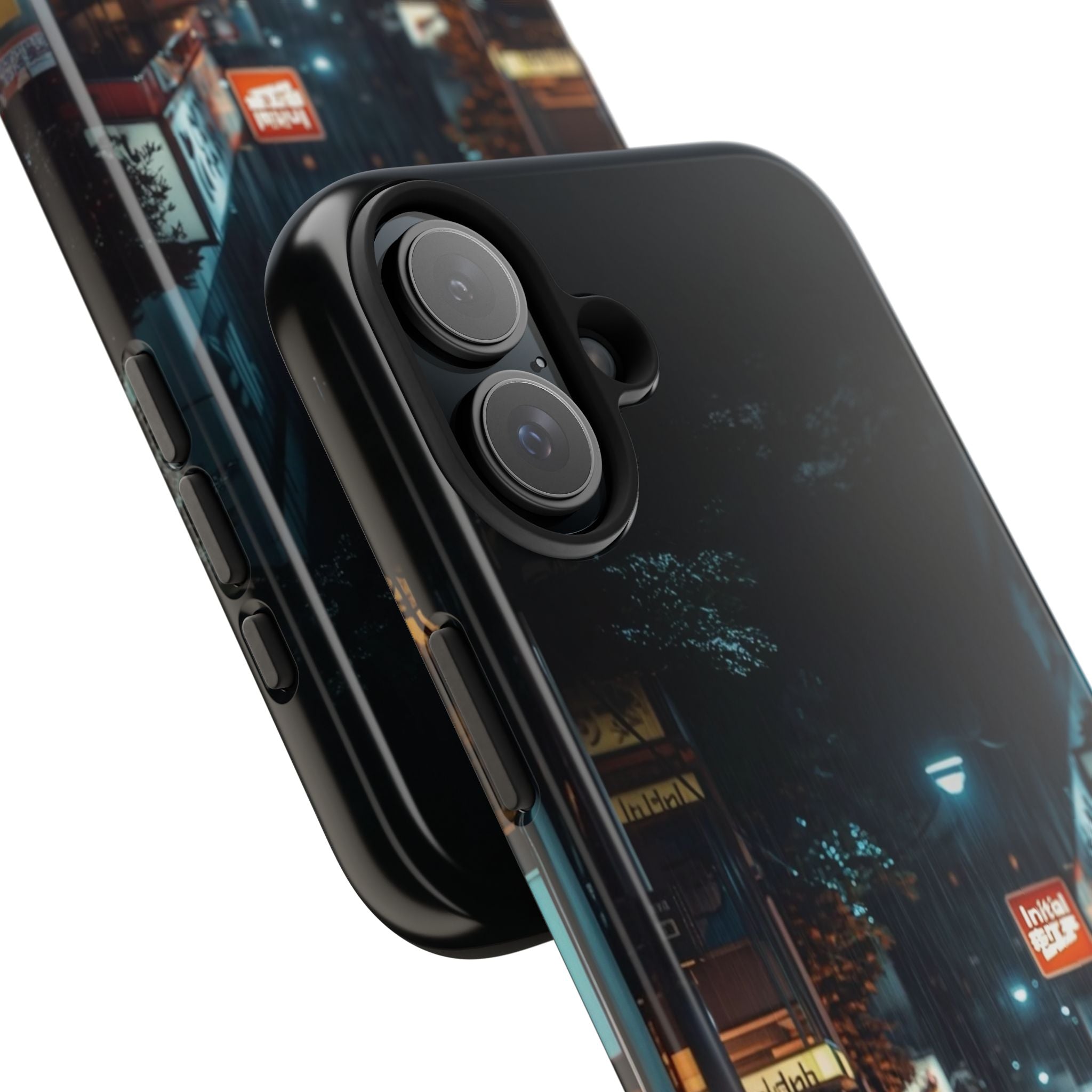 Night Cityscape Phone Cases, Urban Aesthetic Case, Tough Protection Case, Perfect Gift for Car Lovers, Ideal for Birthdays, Holidays