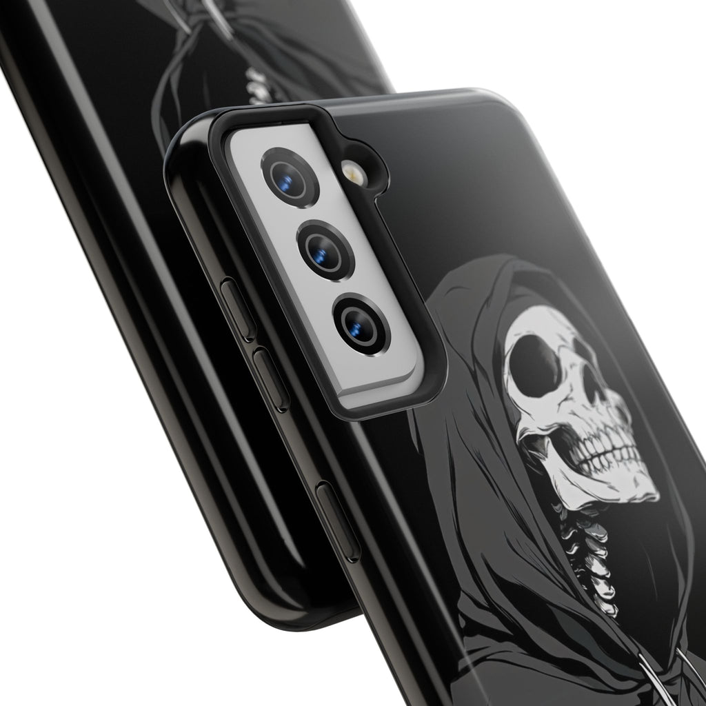 Edgy Skull Phone Cases, Protective Phone Cover, Goth Aesthetic, Halloween Decor, Unique Gift