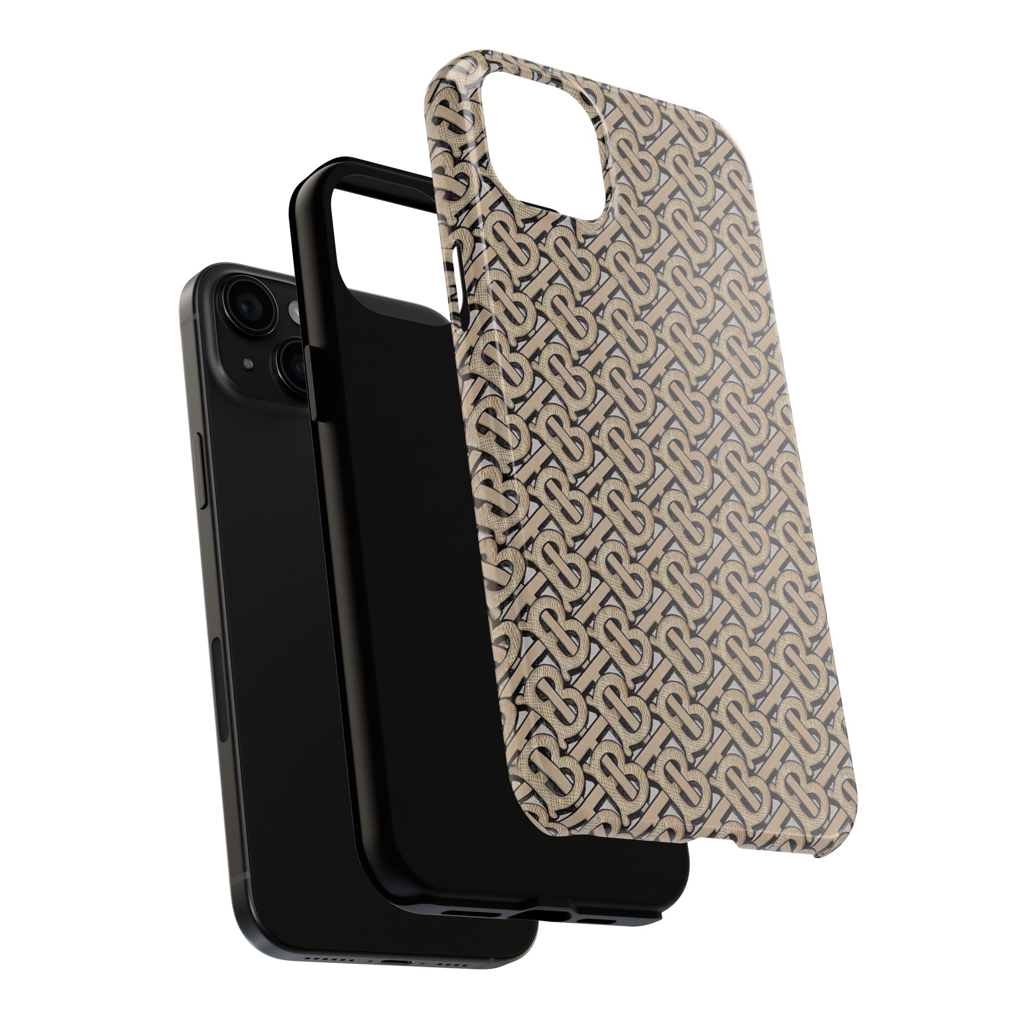 Elegant Interwoven Pattern Tough Phone Cases, Stylish Phone Covers, Durable Cases for Everyday Adventures, Gift for Phone Lovers