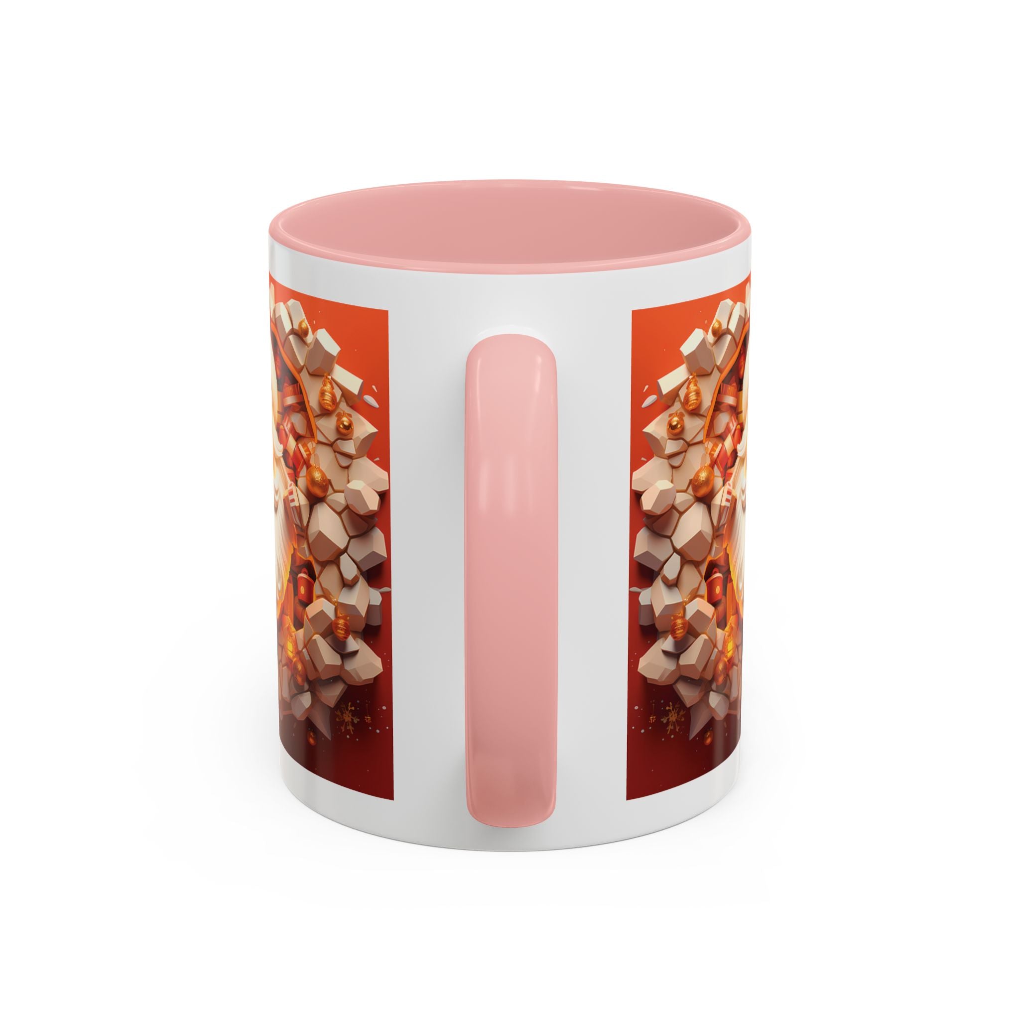 Cheerful Santa Accent Coffee Mug - Perfect for Xmas, Holiday Gifts, Cozy Mornings, Festive Decor, Coffee Lovers