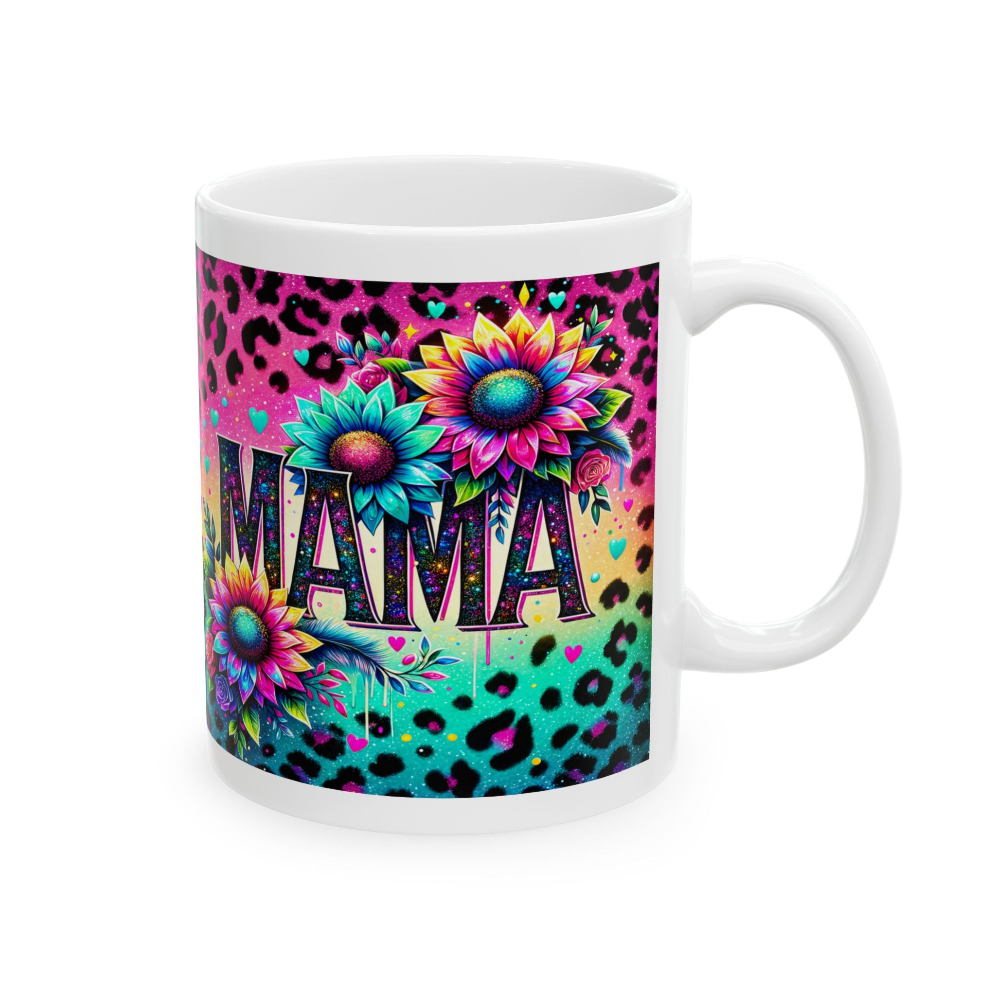 Vibrant Mama Ceramic Mug with Floral Design, Gift for Moms, Colorful Coffee Cup, Unique Tea Mug, Birthday/Anniversary Present, Boho [...]