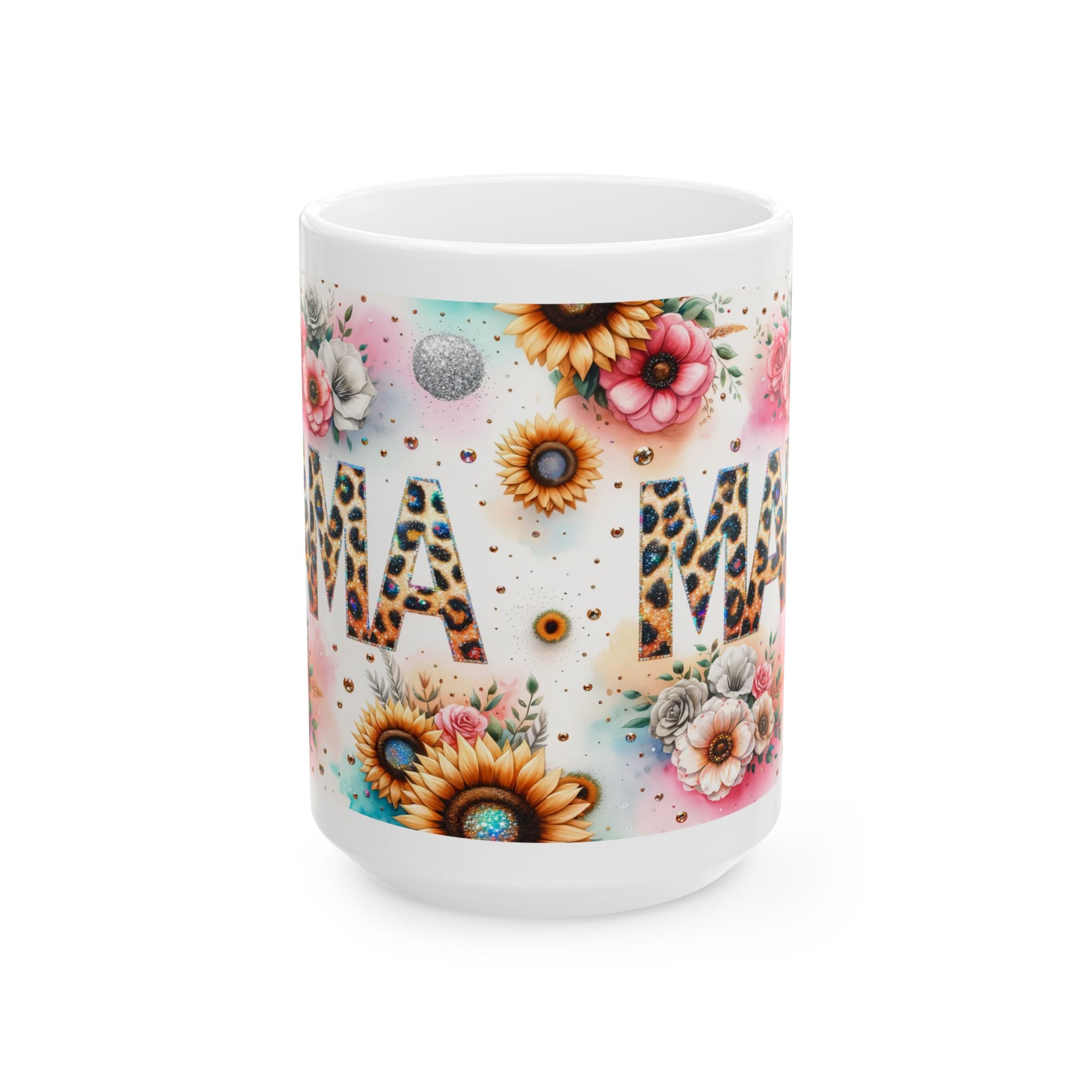 Floral Mama Mug - Perfect Gift for Moms, Coffee Lover, Birthday, Mother's Day, Home Decor, Cute Kitchen Accessories