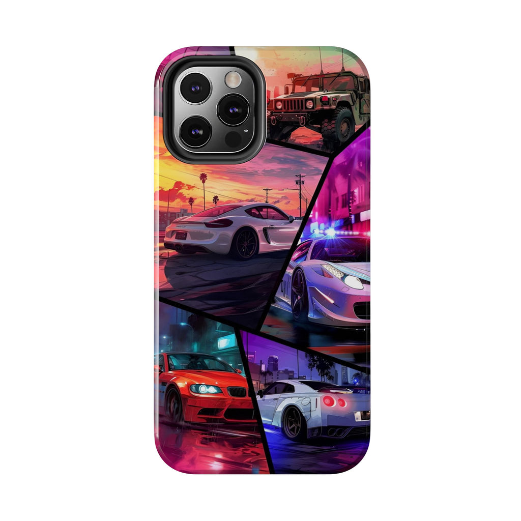 Vibrant Automotive Tough Phone Cases for Car Enthusiasts