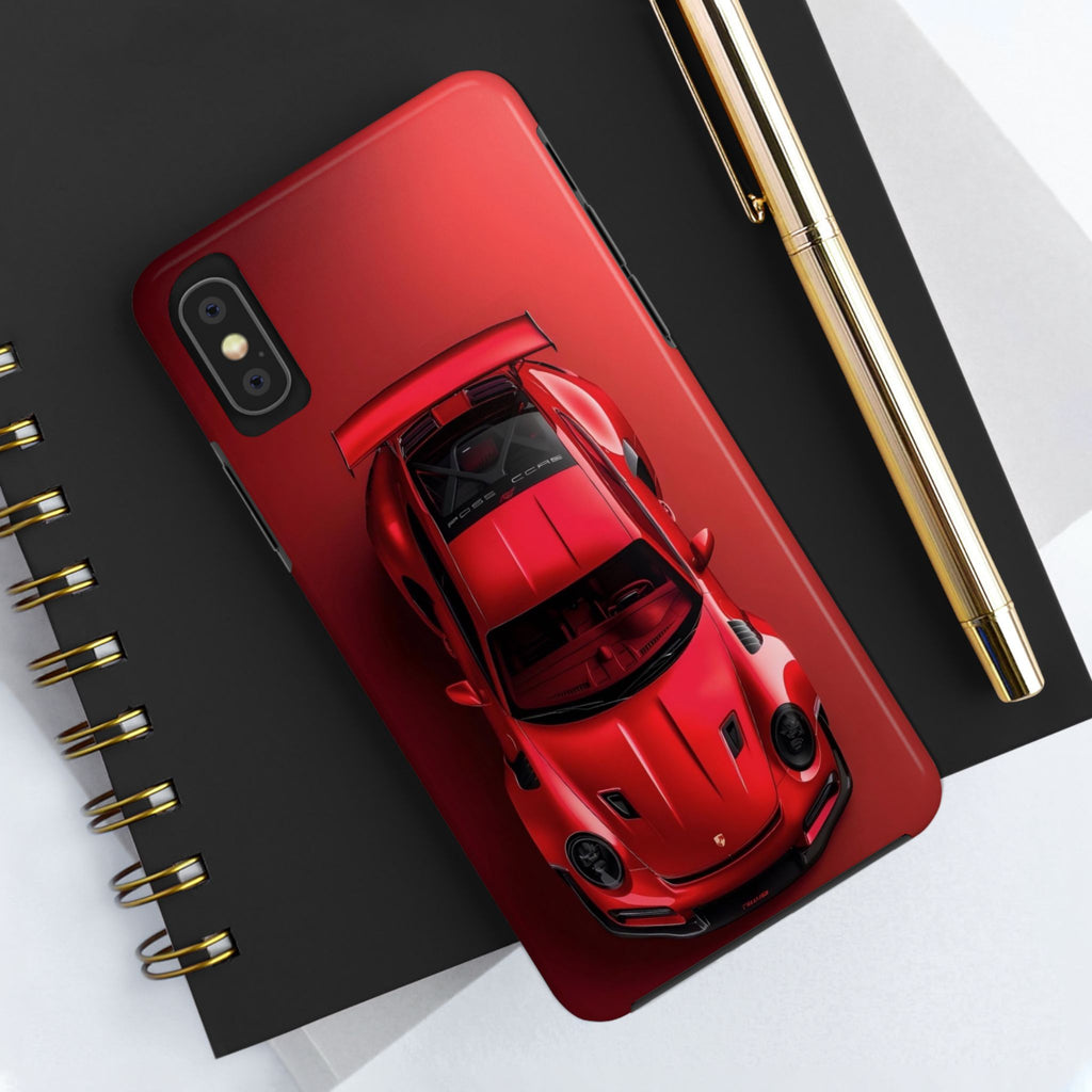 Sleek Sports Car Phone Cases for Automotive Enthusiasts, Durable Phone Covers, Car Lover Gifts, Stylish Tech Accessories, Red Racing Design