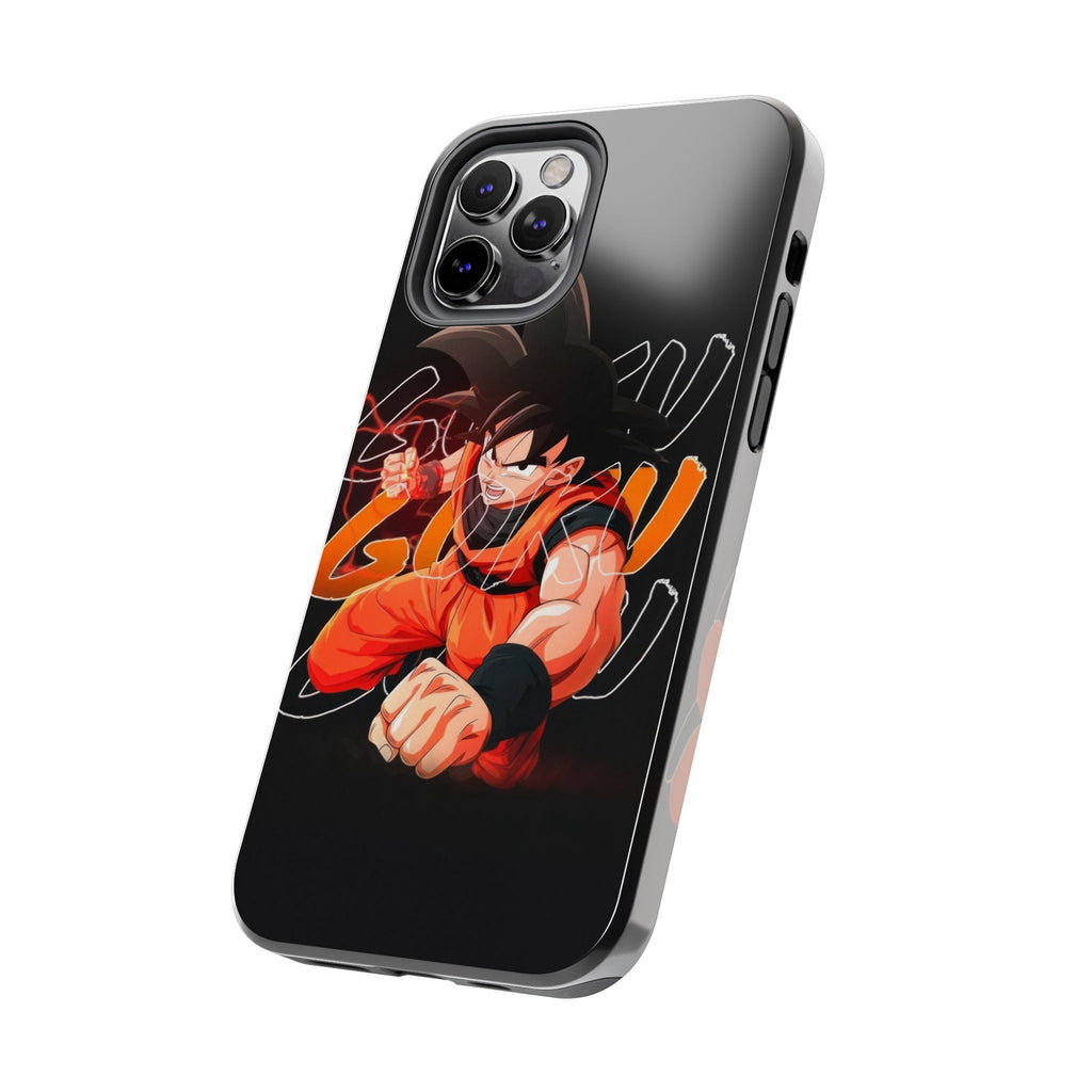 Anime Tough Phone Cases, Goku Strength Case, Durable Phone Cover, Gaming Phone Accessory, Cartoon Phone Case, Gift for Fans