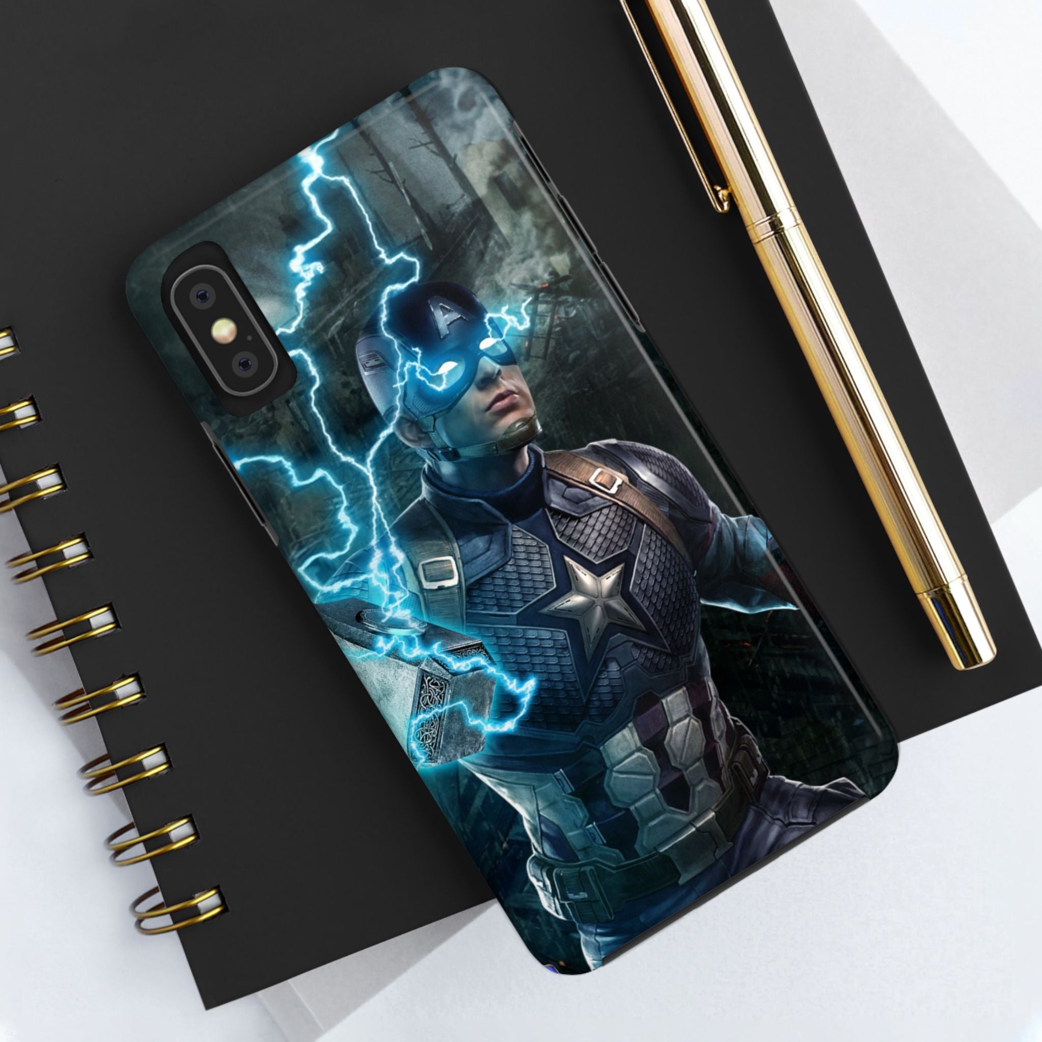 Captain America Superhero Tough Phone Cases, Hero Phone Cover, Gift for Gamers, Superhero Accessory, Durable Phone Case for Every Occasion