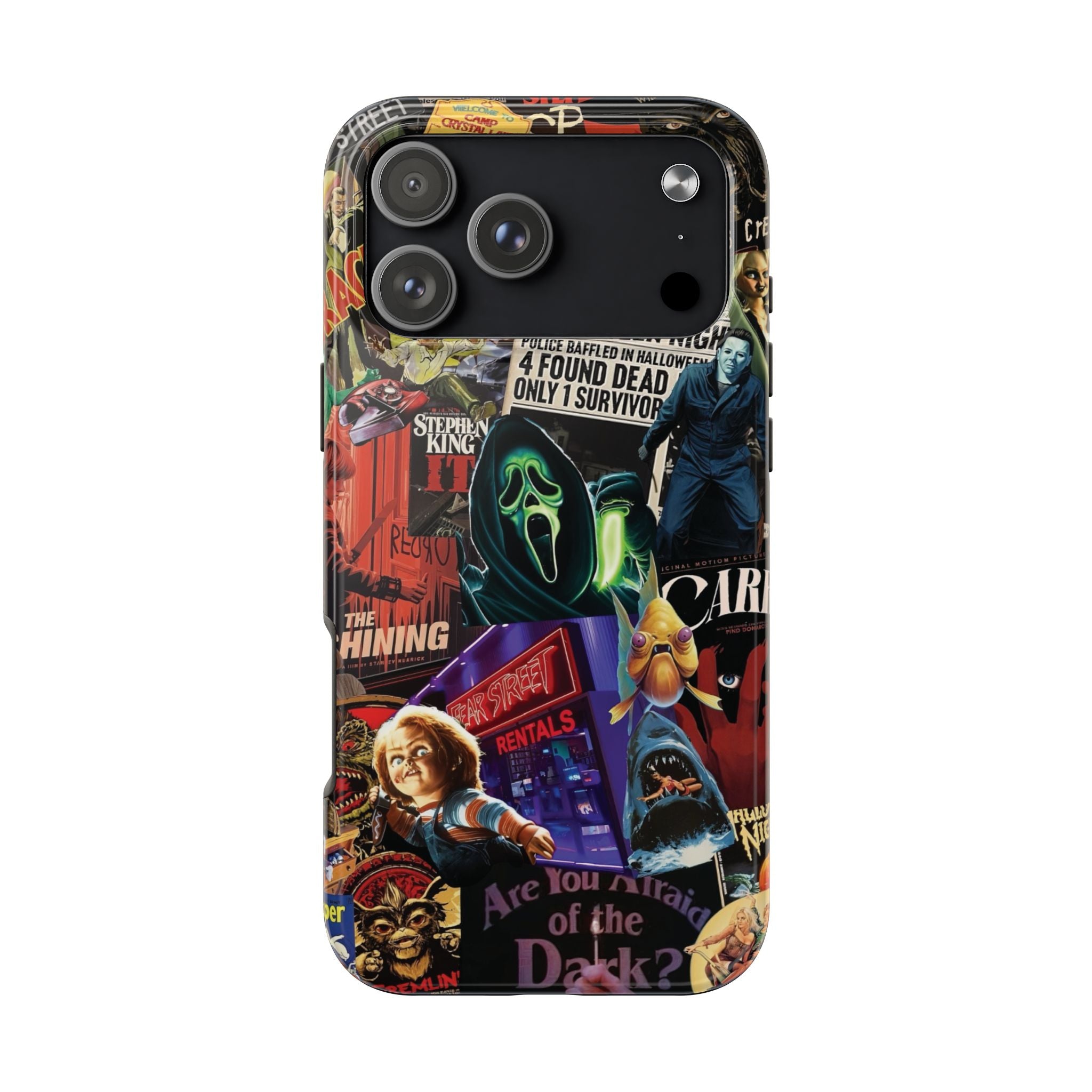 Spooky Horror Movie Phone Case | Tough Phone Cases for Horror Lovers, Halloween Gifts, Unique Accessories, Movie Night Essentials, [...]