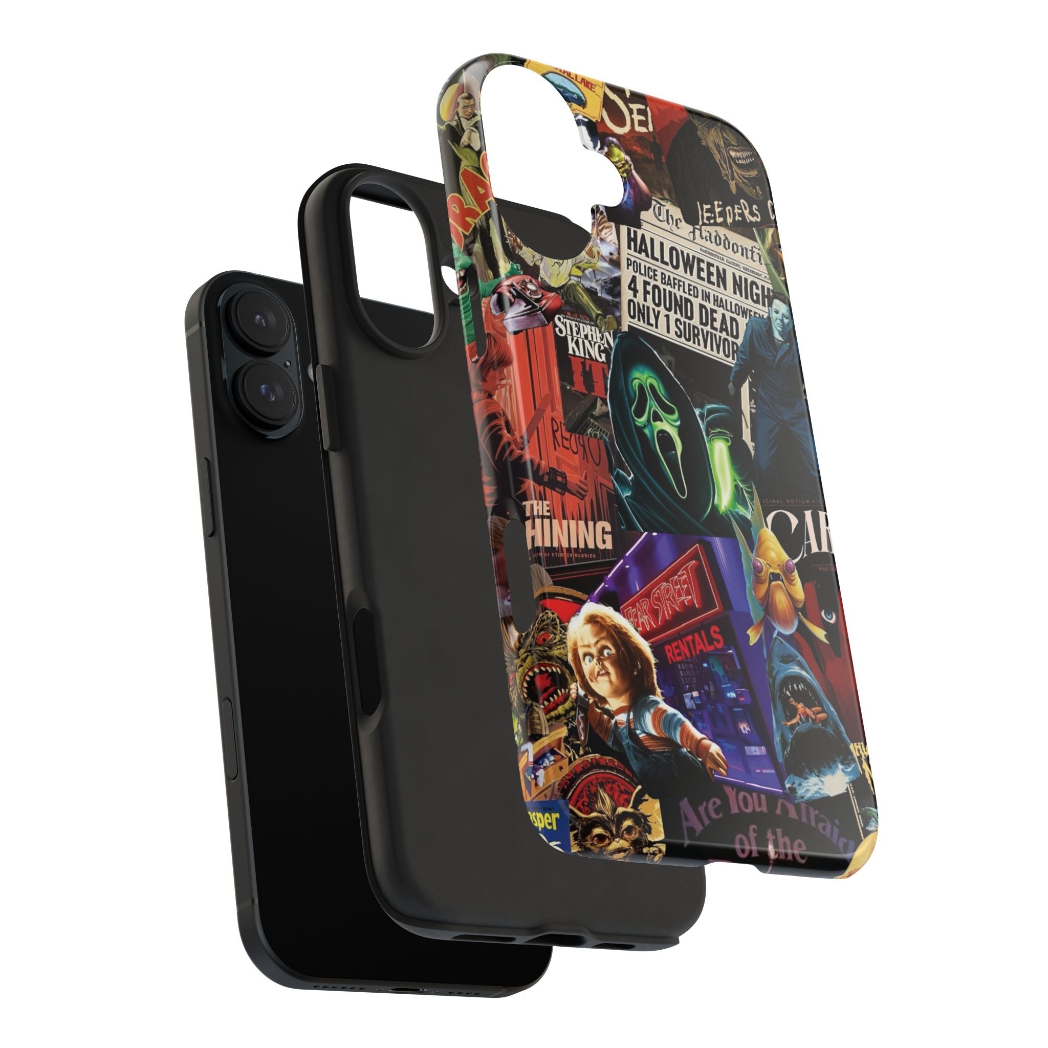 Spooky Horror Movie Phone Case | Tough Phone Cases for Horror Lovers, Halloween Gifts, Unique Accessories, Movie Night Essentials, [...]