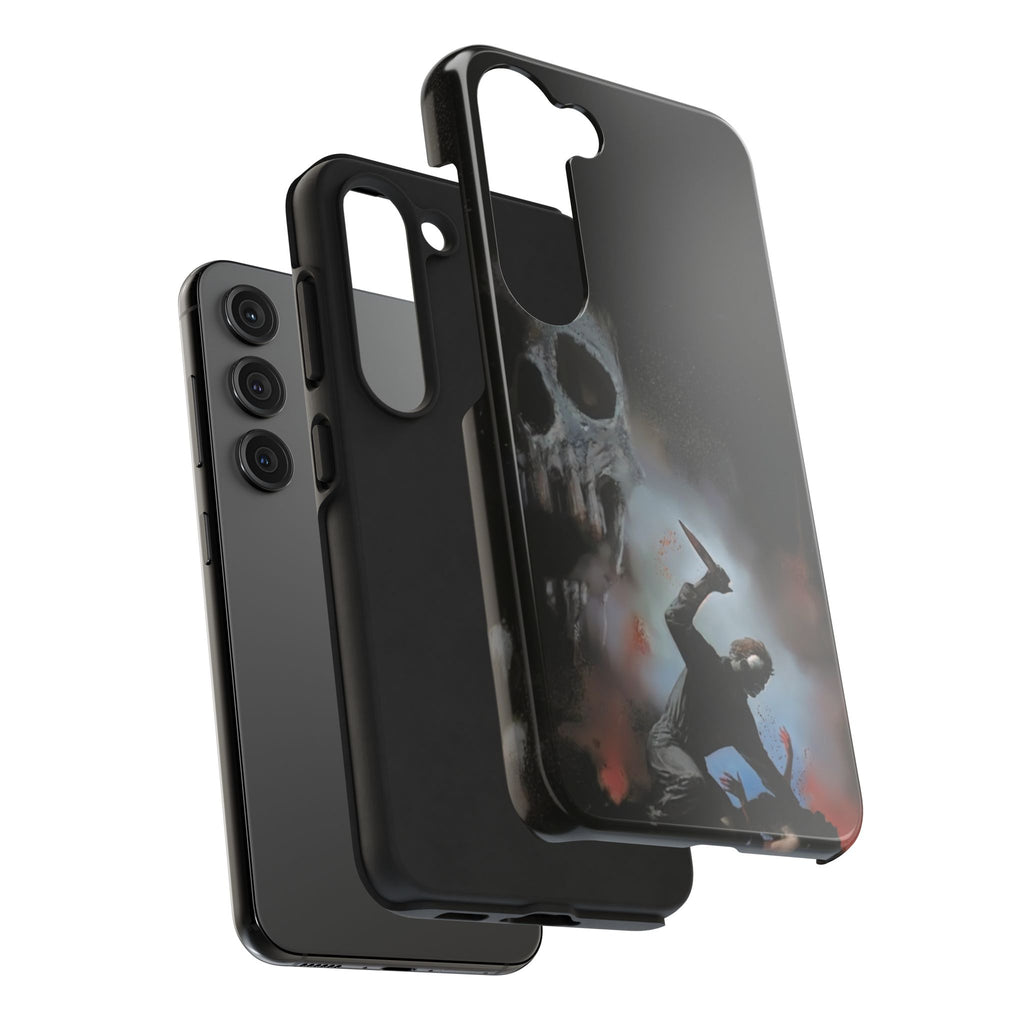 Gritty Horror Phone Cases for Fans, Tough Phone Cover, Unique Gift, Scary Design, Halloween Accessory, Movie Memorabilia