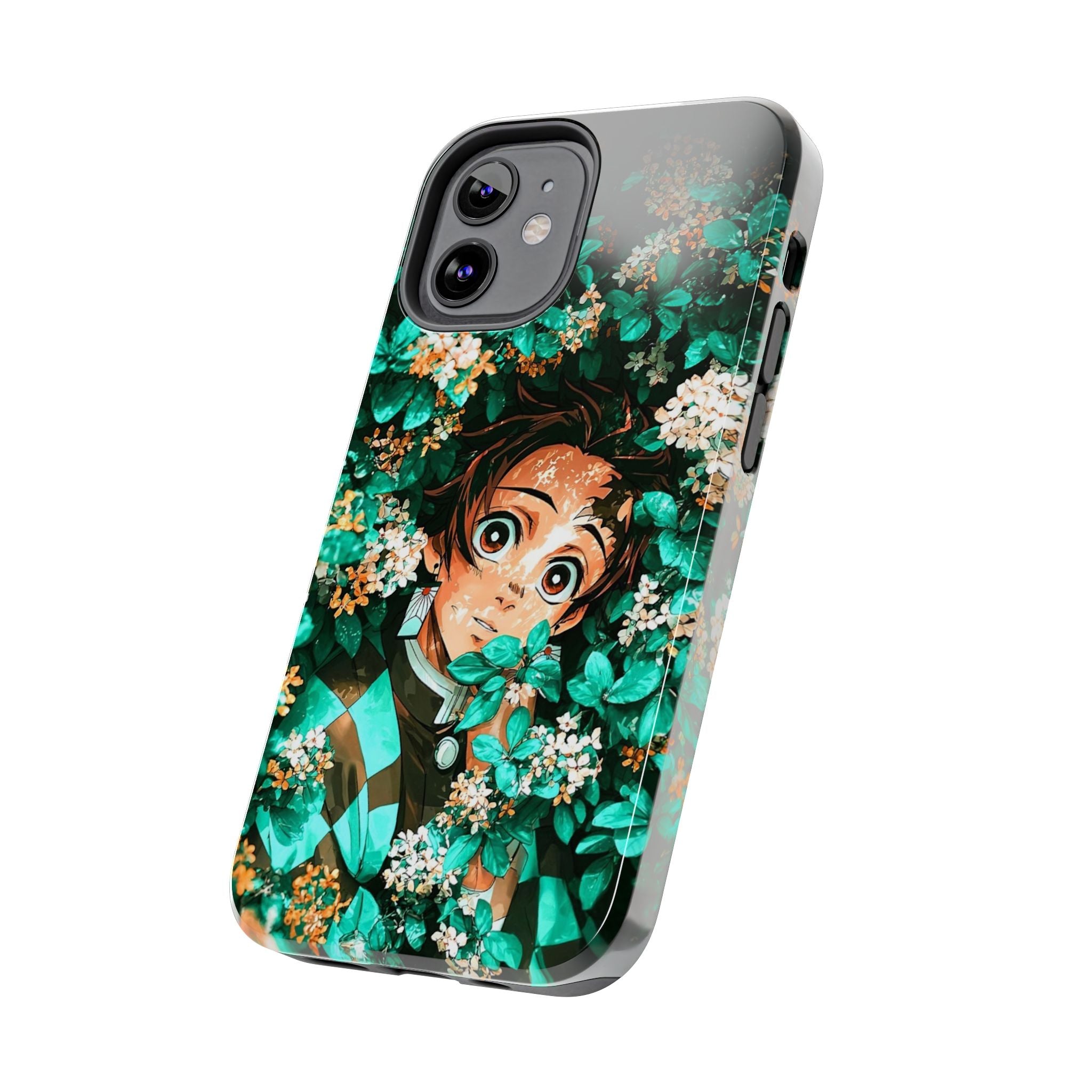 Floral Fantasy Tough Phone Cases | Trendy Phone Cover | Unique Gift for Nature Lovers | Durable Protection | Anime-Inspired Design