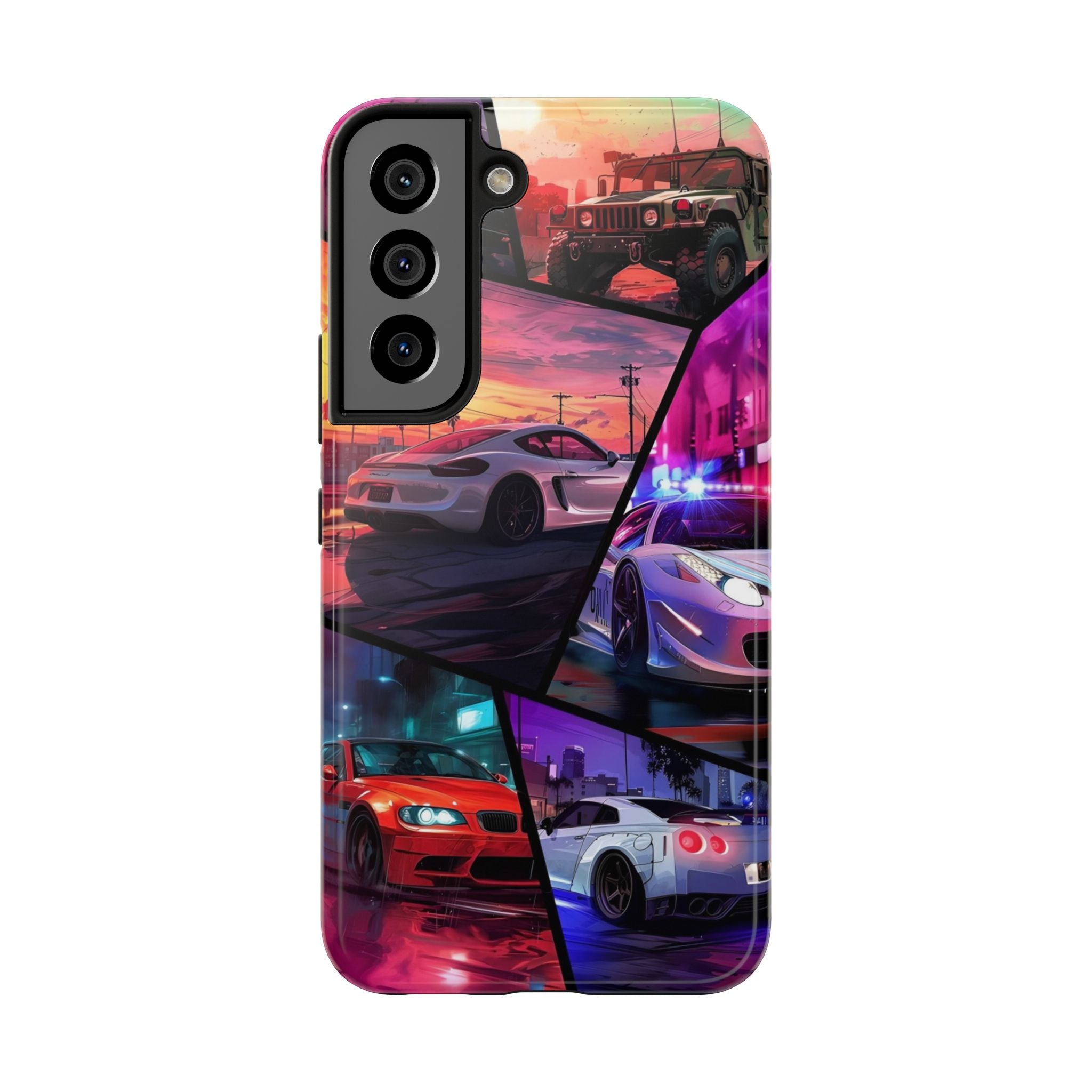 Vibrant Automotive Tough Phone Cases for Car Enthusiasts