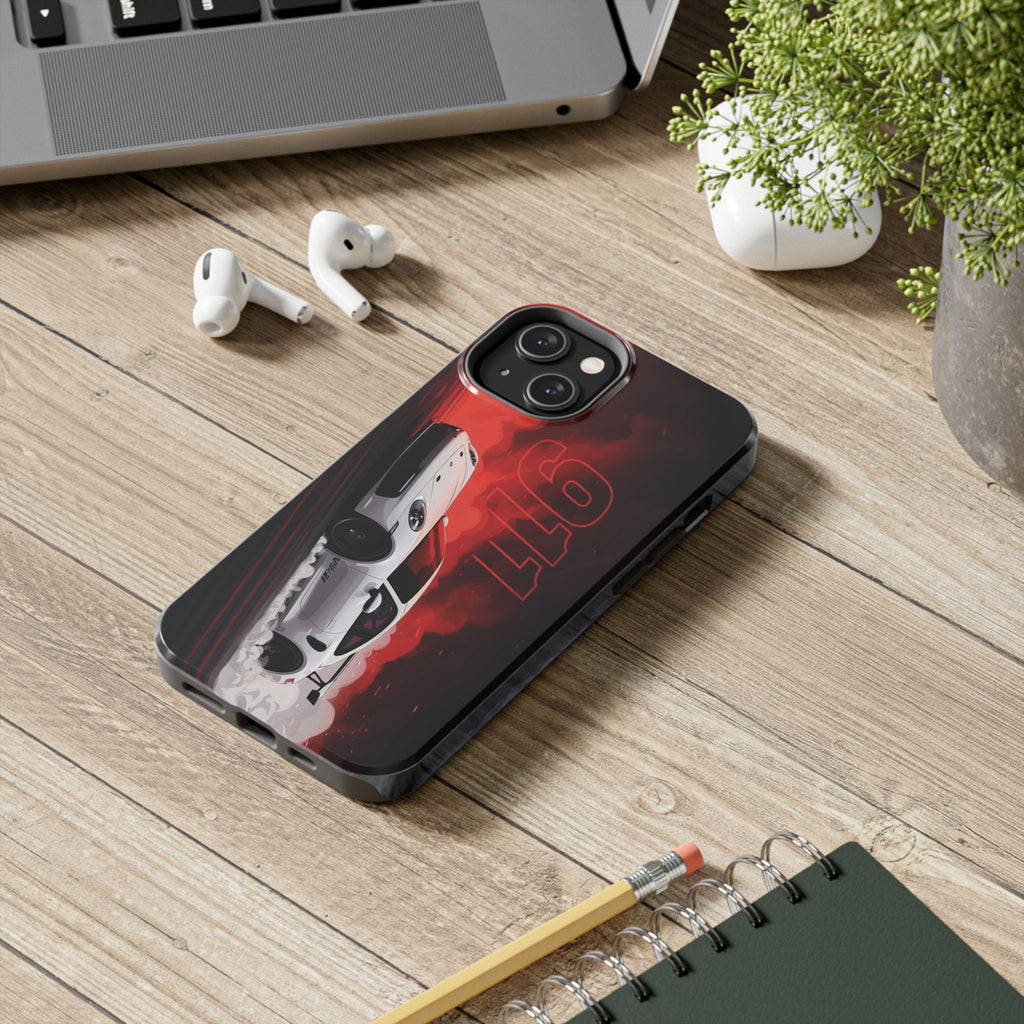 Racing-Inspired Porsche Tough Phone Case with 911 Design
