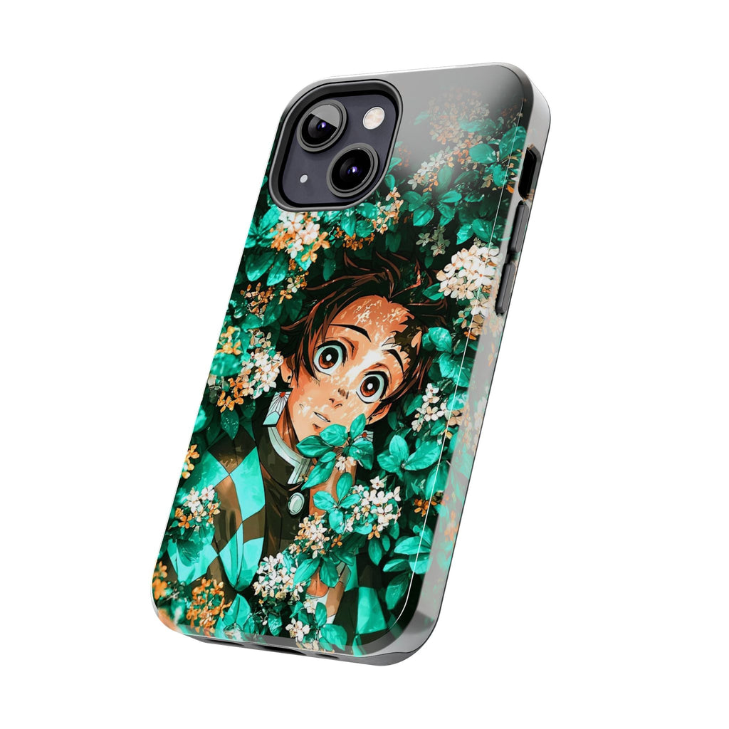 Floral Fantasy Tough Phone Cases | Trendy Phone Cover | Unique Gift for Nature Lovers | Durable Protection | Anime-Inspired Design
