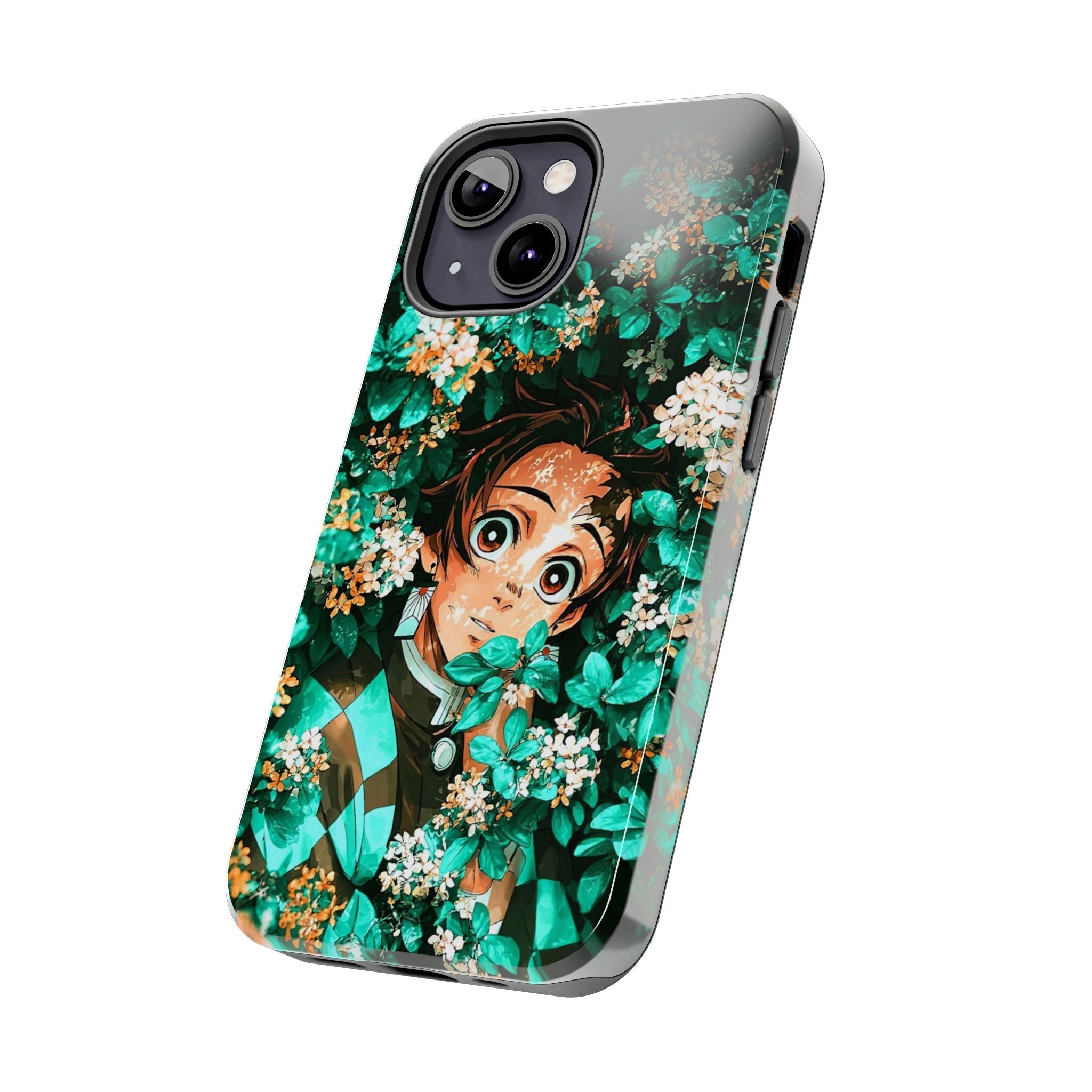 Floral Fantasy Tough Phone Cases | Trendy Phone Cover | Unique Gift for Nature Lovers | Durable Protection | Anime-Inspired Design