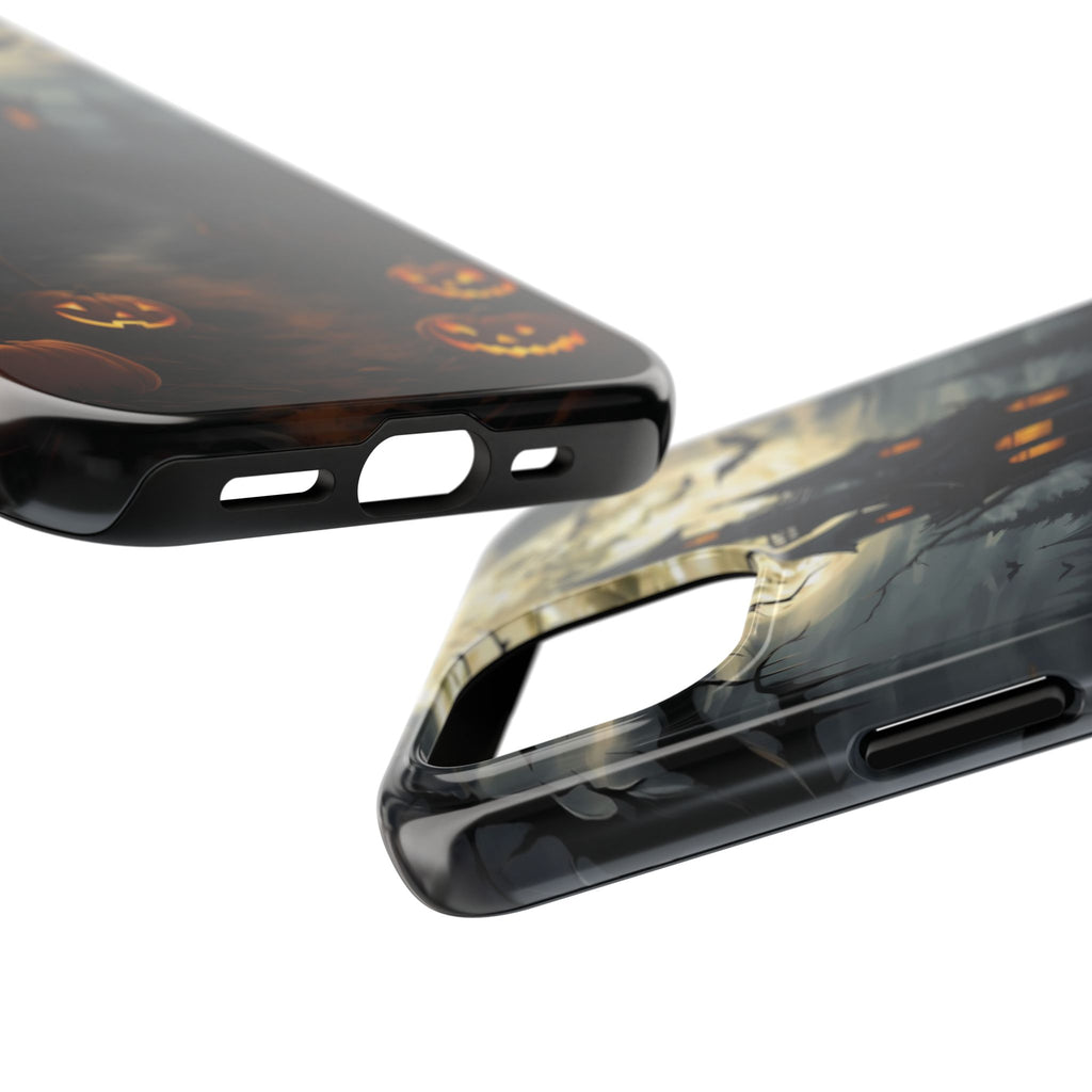 Halloween Haunted House Phone Cases, Tough Cases for Spooky Vibes, Gifts for Halloween Lovers, Ghostly Decor, Fall Accessories