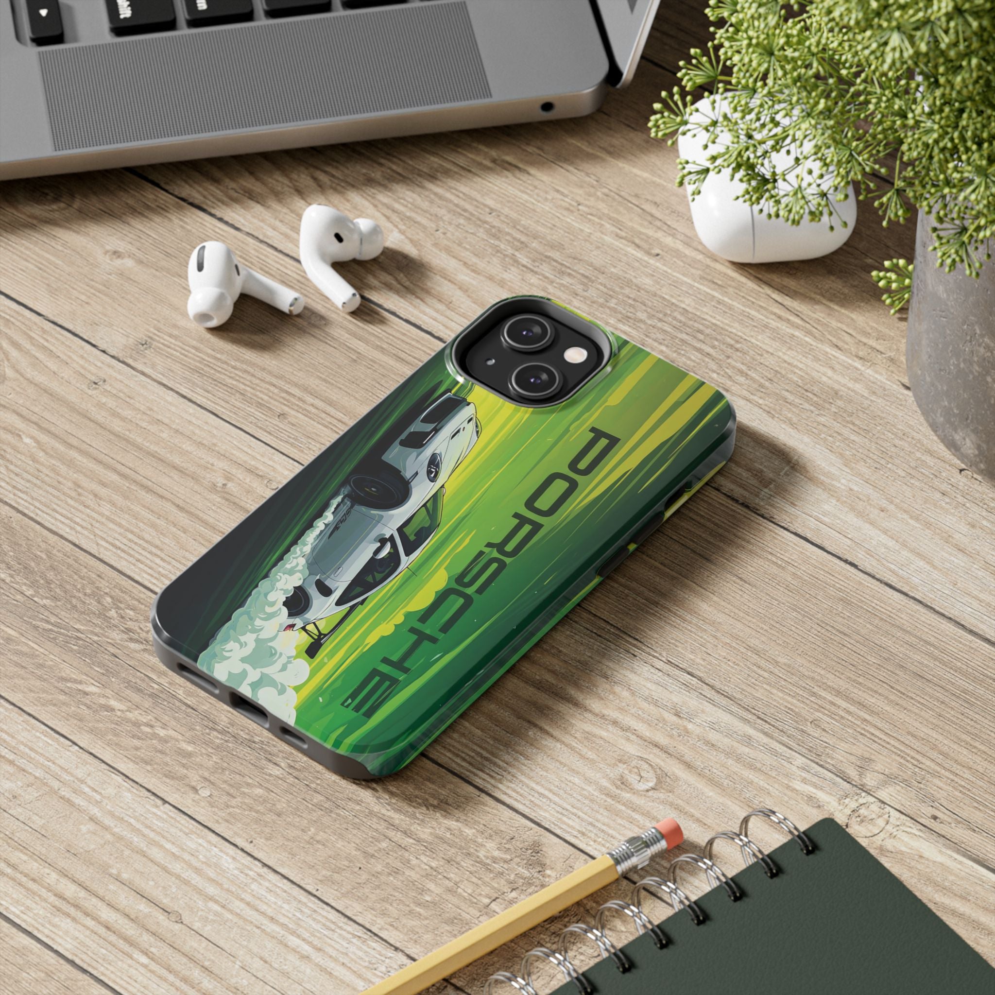 Porsche Tough Phone Cases, Luxury Car Accessories, Durable Phone Cover, Auto Enthusiast Gift, Sports Car Merchandise