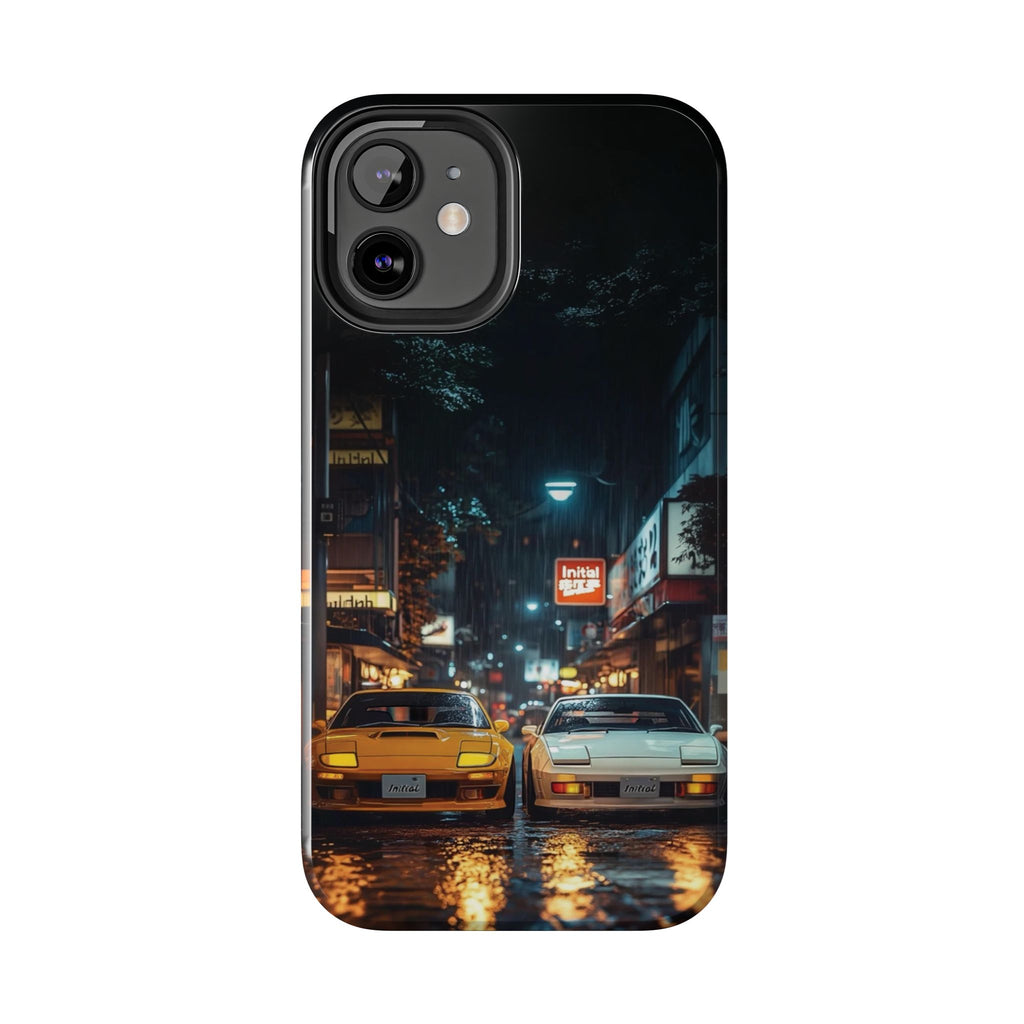 Night Cityscape Phone Cases, Urban Aesthetic Case, Tough Protection Case, Perfect Gift for Car Lovers, Ideal for Birthdays, Holidays