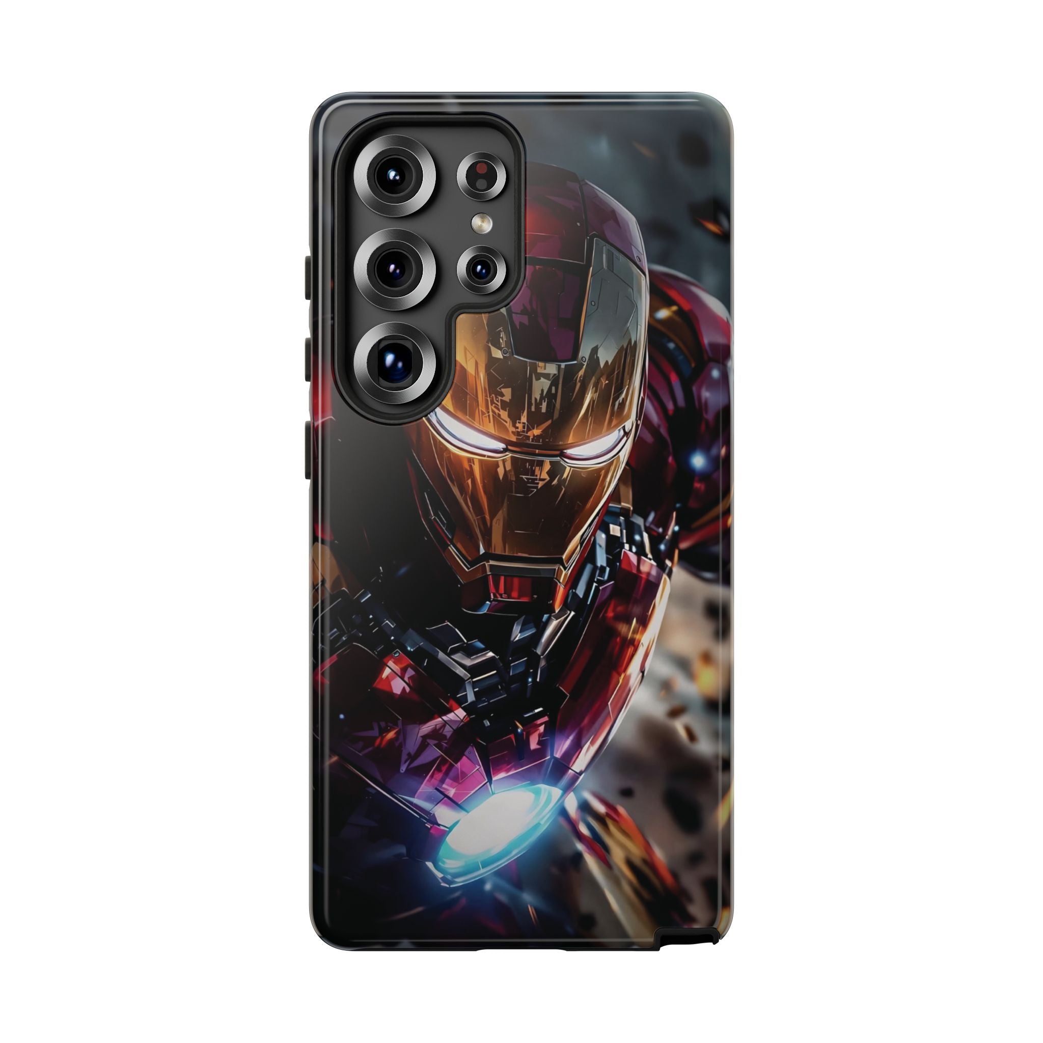 Iron Warrior Tough Phone Case — Protective Superhero Armor Design