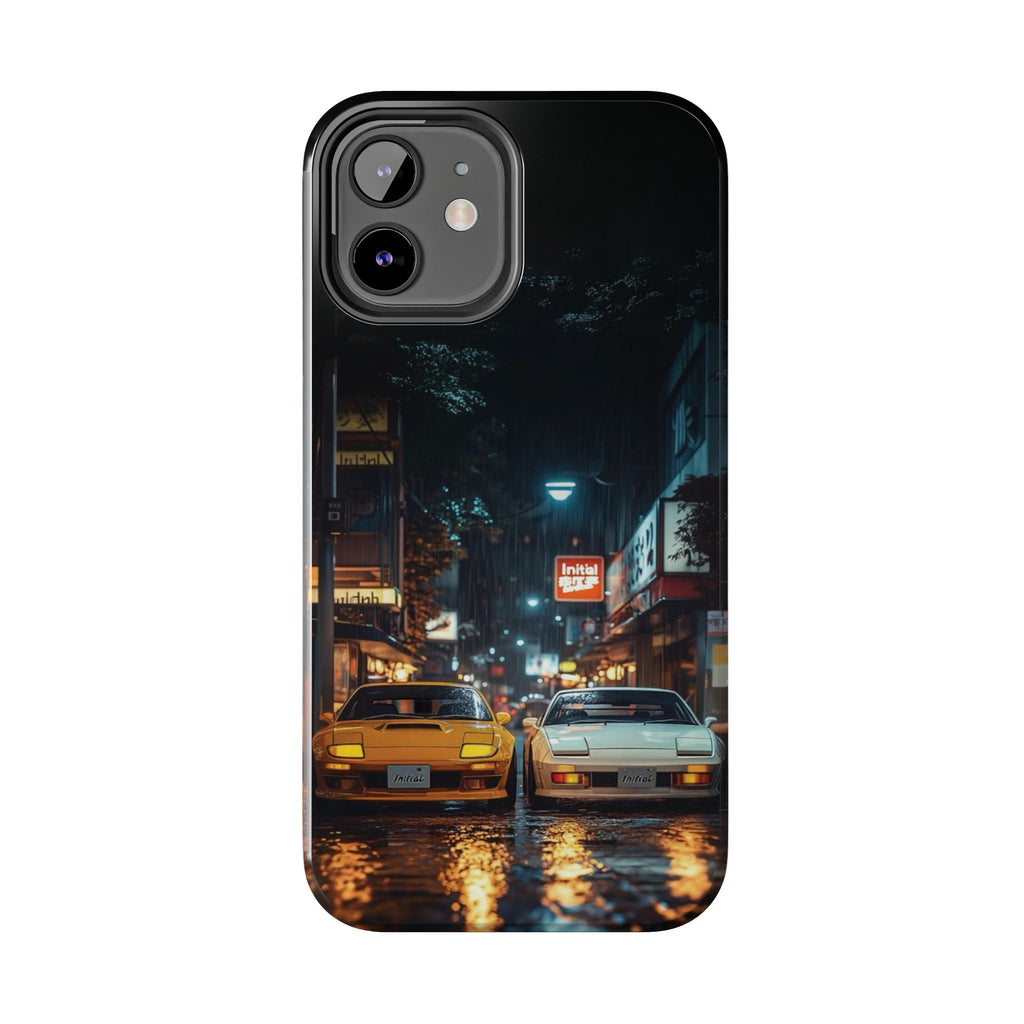 Night Cityscape Phone Cases, Urban Aesthetic Case, Tough Protection Case, Perfect Gift for Car Lovers, Ideal for Birthdays, Holidays
