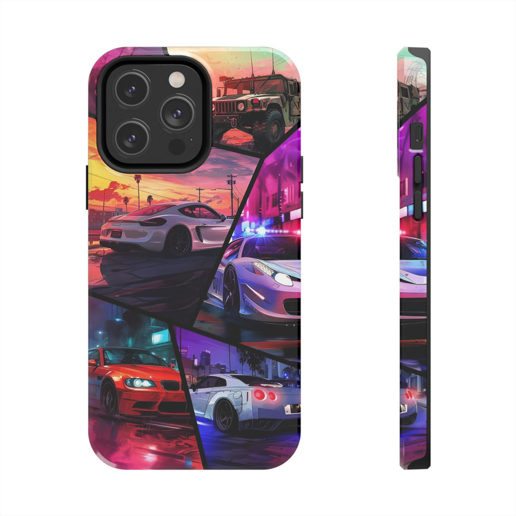 Vibrant Automotive Tough Phone Cases for Car Enthusiasts