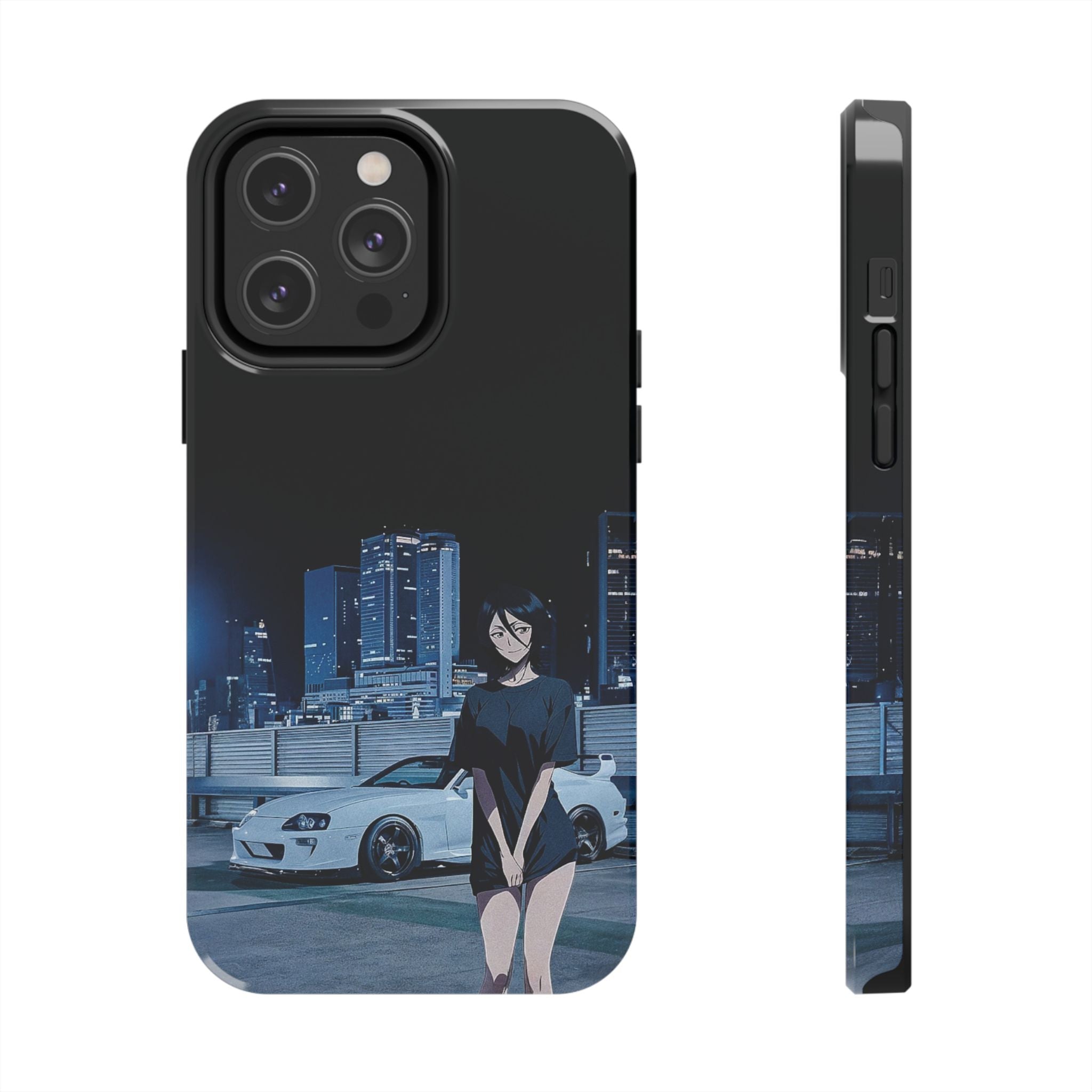 Anime-Inspired Tough Phone Case for Car Enthusiasts