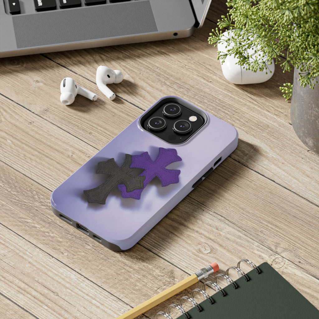 Cross Design Tough Phone Cases, Durable Phone Covers, Christian Gifts, Protective Cases for Men, Unique Tech Accessories