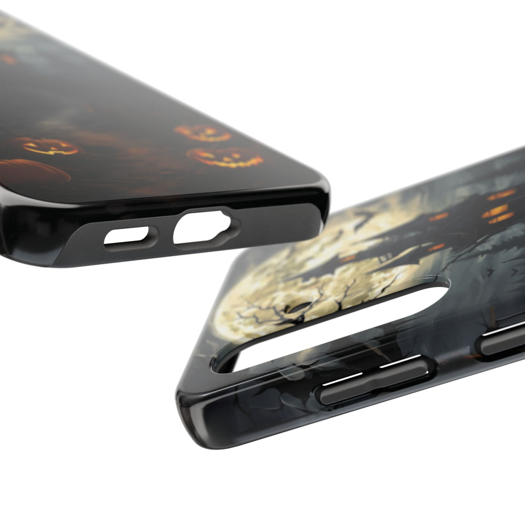 Halloween Haunted House Phone Cases, Tough Cases for Spooky Vibes, Gifts for Halloween Lovers, Ghostly Decor, Fall Accessories