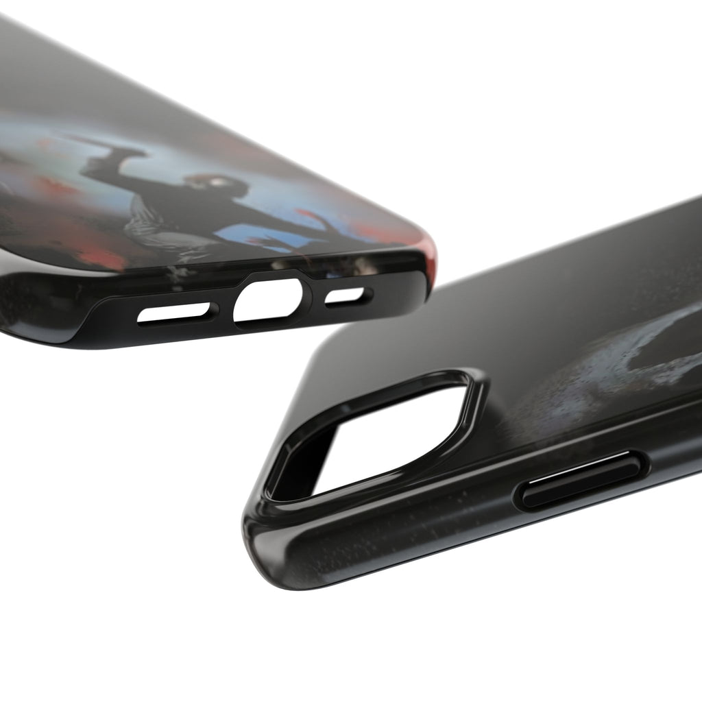Gritty Horror Phone Cases for Fans, Tough Phone Cover, Unique Gift, Scary Design, Halloween Accessory, Movie Memorabilia