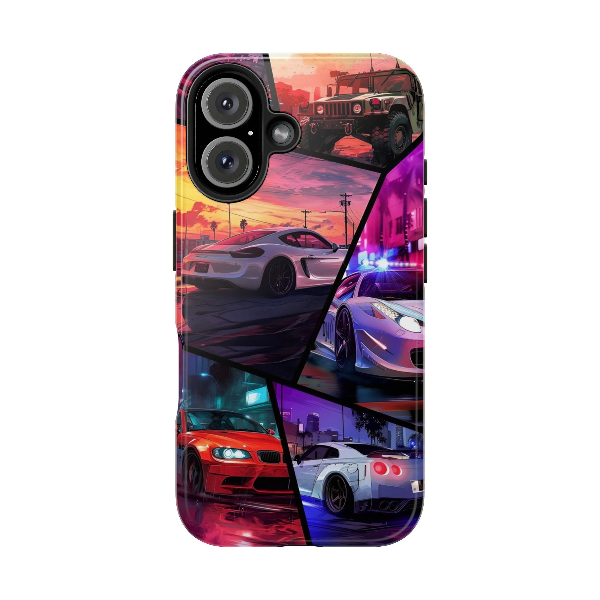 Vibrant Automotive Tough Phone Cases for Car Enthusiasts