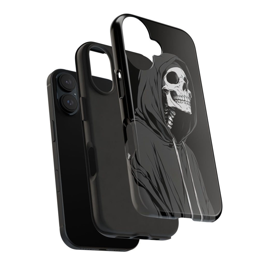 Edgy Skull Phone Cases, Protective Phone Cover, Goth Aesthetic, Halloween Decor, Unique Gift