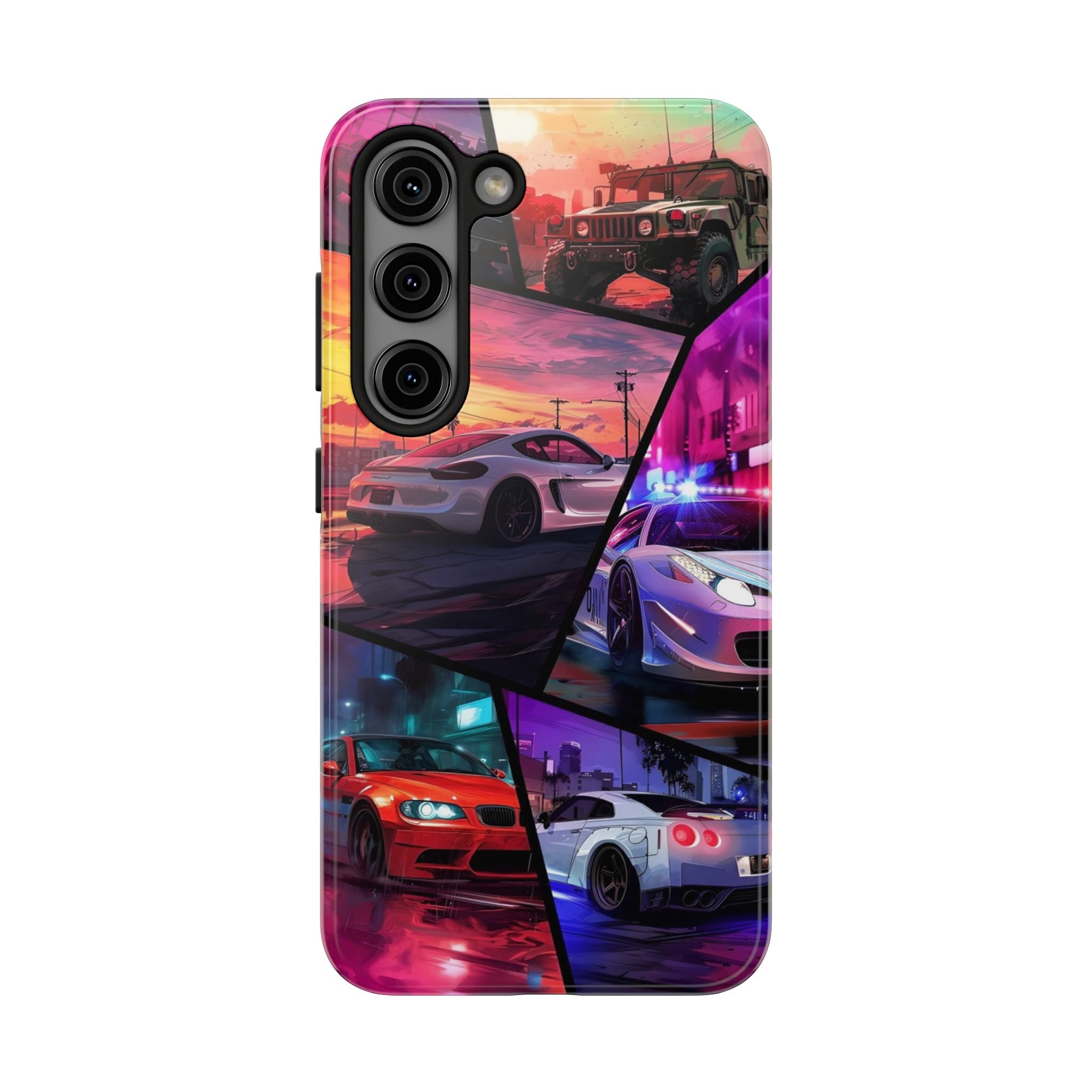 Vibrant Automotive Tough Phone Cases for Car Enthusiasts