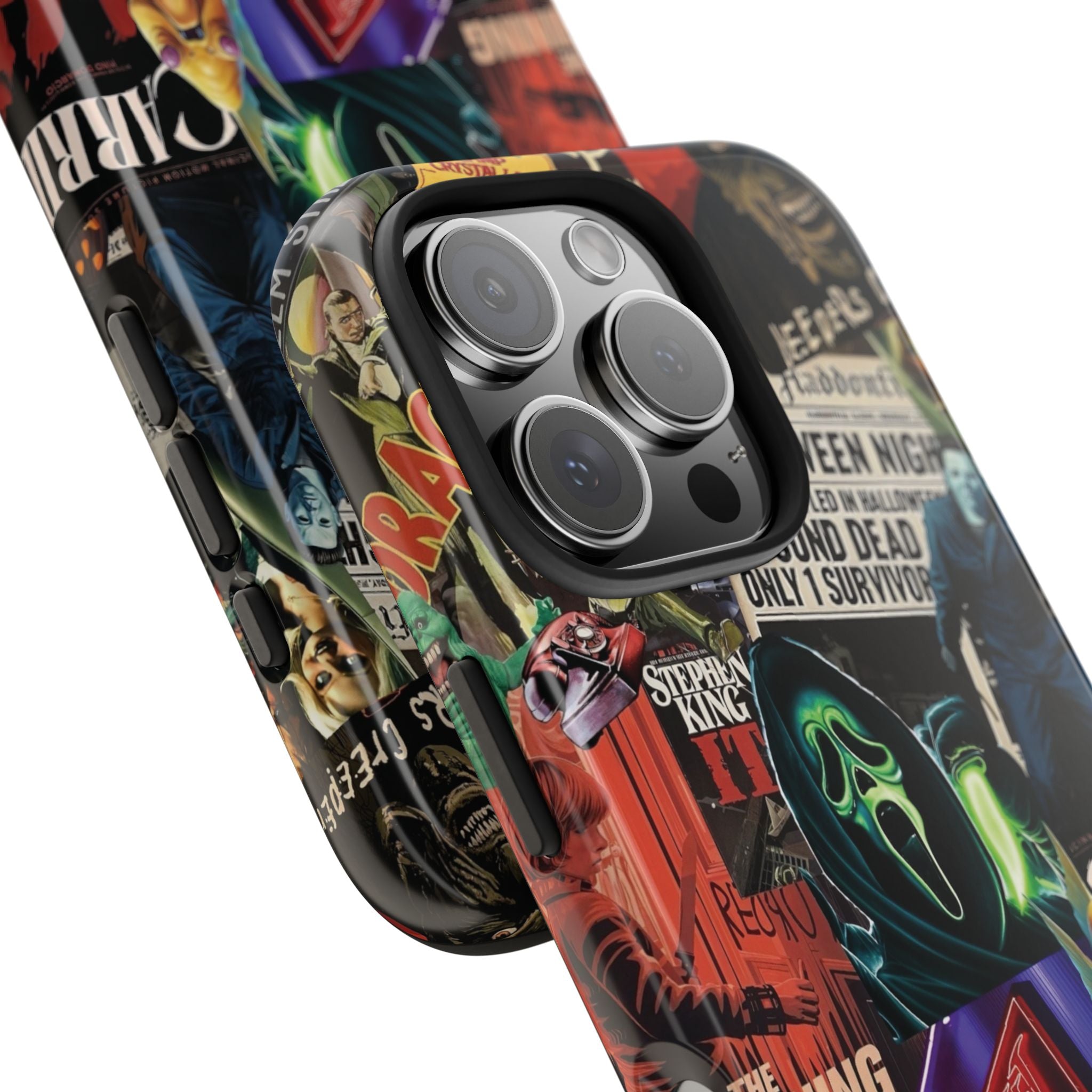 Spooky Horror Movie Phone Case | Tough Phone Cases for Horror Lovers, Halloween Gifts, Unique Accessories, Movie Night Essentials, [...]