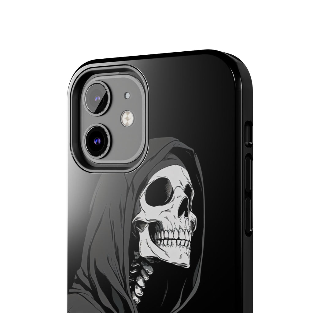 Edgy Skull Phone Cases, Protective Phone Cover, Goth Aesthetic, Halloween Decor, Unique Gift