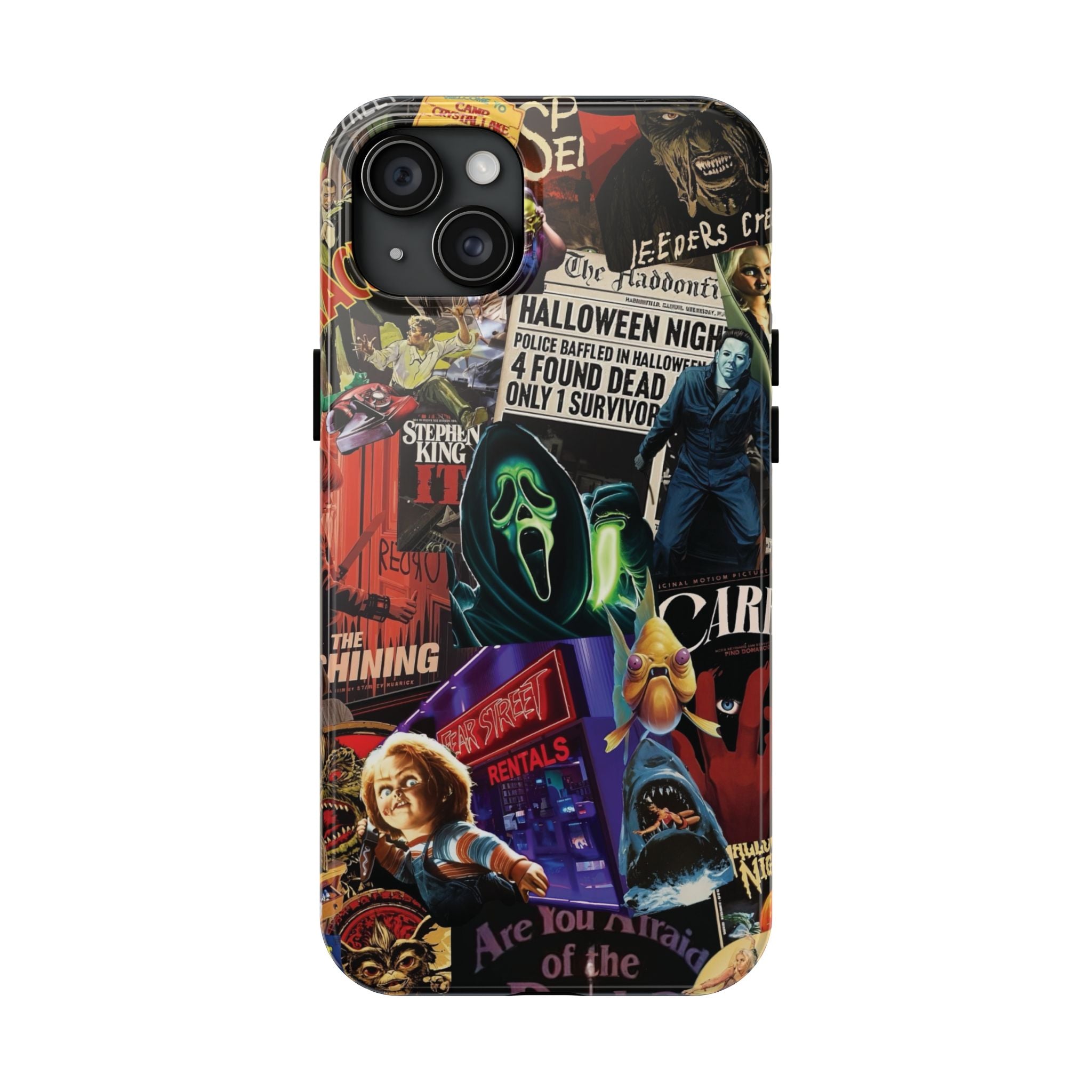 Spooky Horror Movie Phone Case | Tough Phone Cases for Horror Lovers, Halloween Gifts, Unique Accessories, Movie Night Essentials, [...]